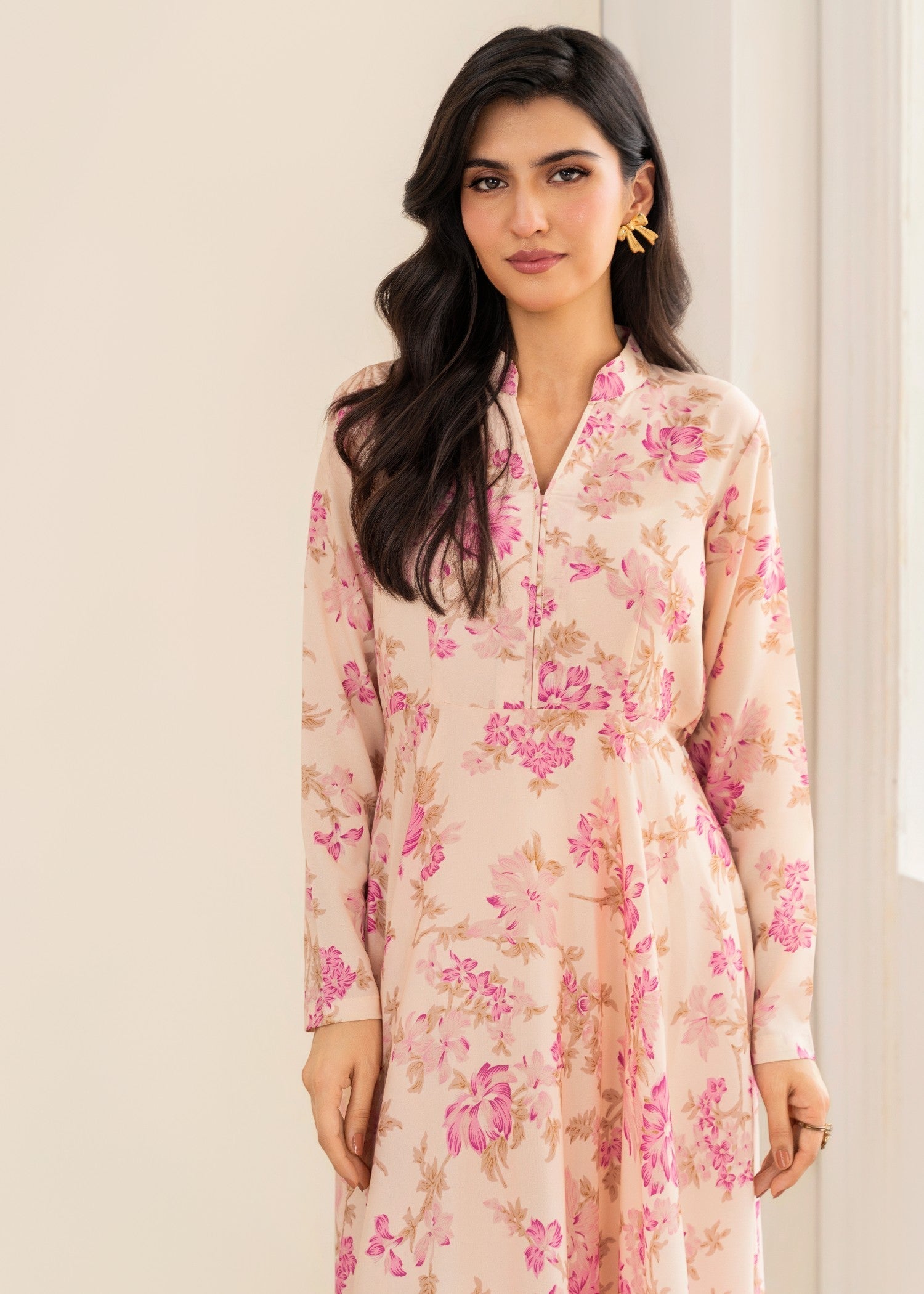 silk Maxi in Pink lace
