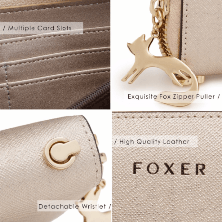 Women's long zipper wallet large capacity cowhide clutch