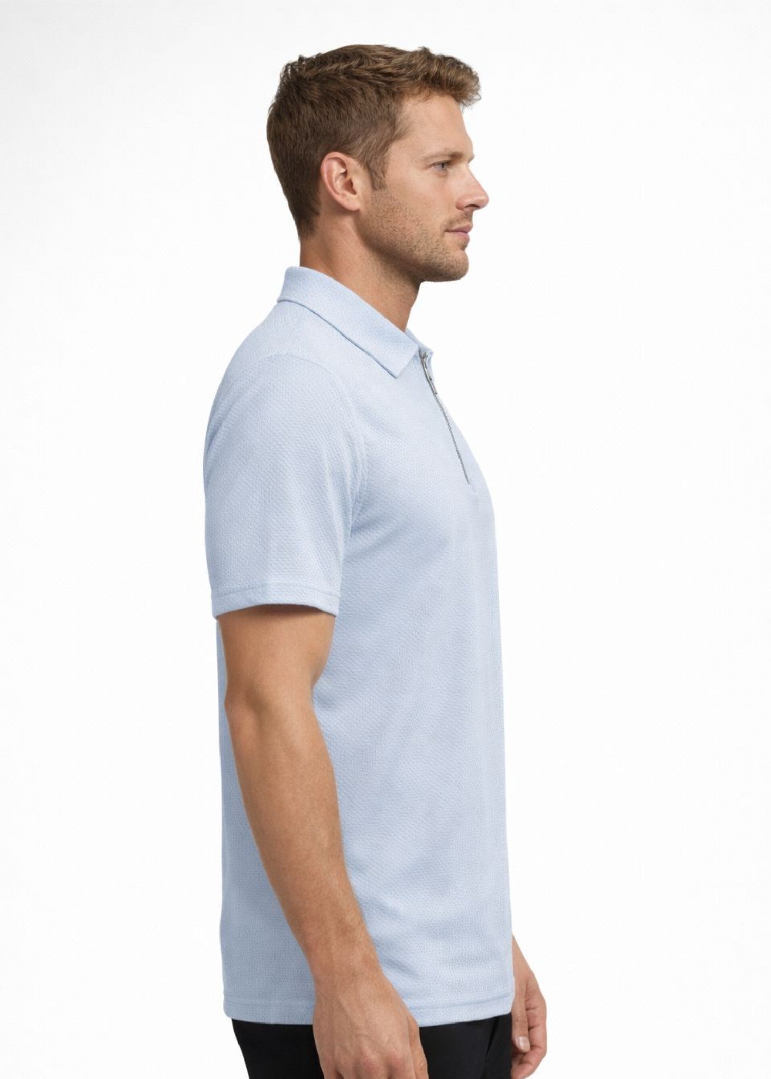 cotton jersey T Shirt in Sky blue