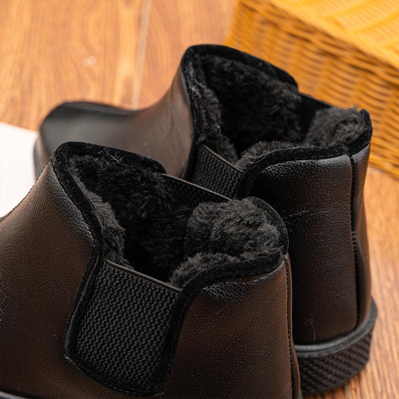 Old Beijing Cloth Shoes Plus Velvet Padded Father