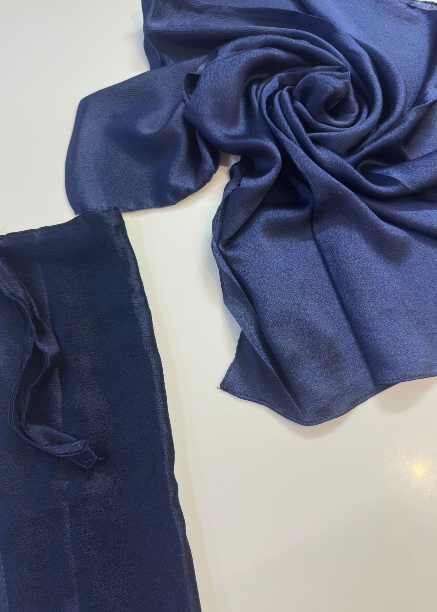 banarsi silk Hijab in Navy blue