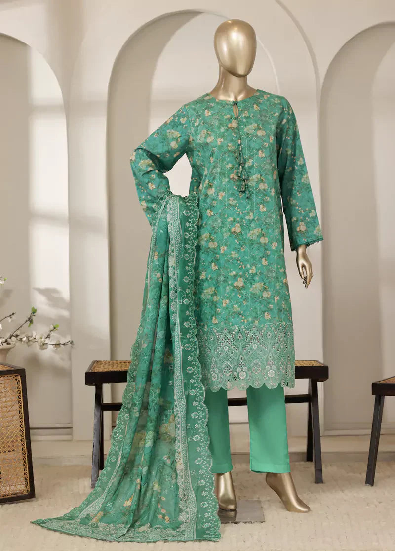 Stitched Laserkari Lawn – 2