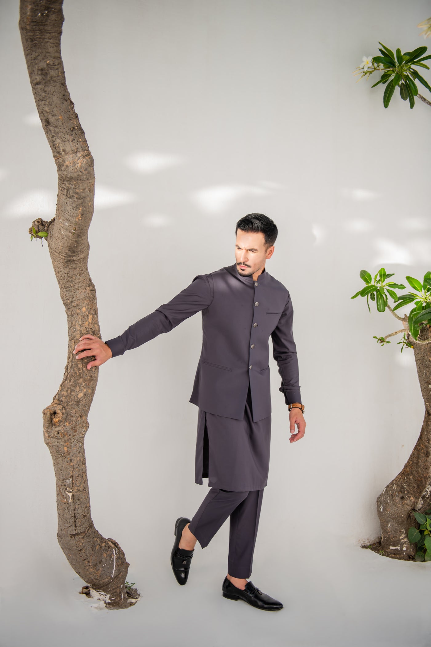 wash & wear Waistcoat in Grey