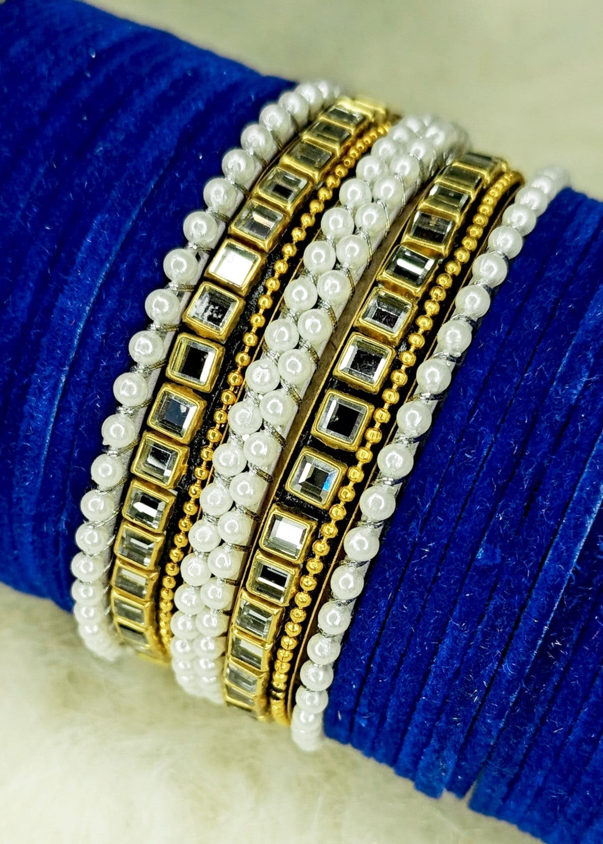 Bangles in Blue Color by - Trendy Women Bangles PTV6566