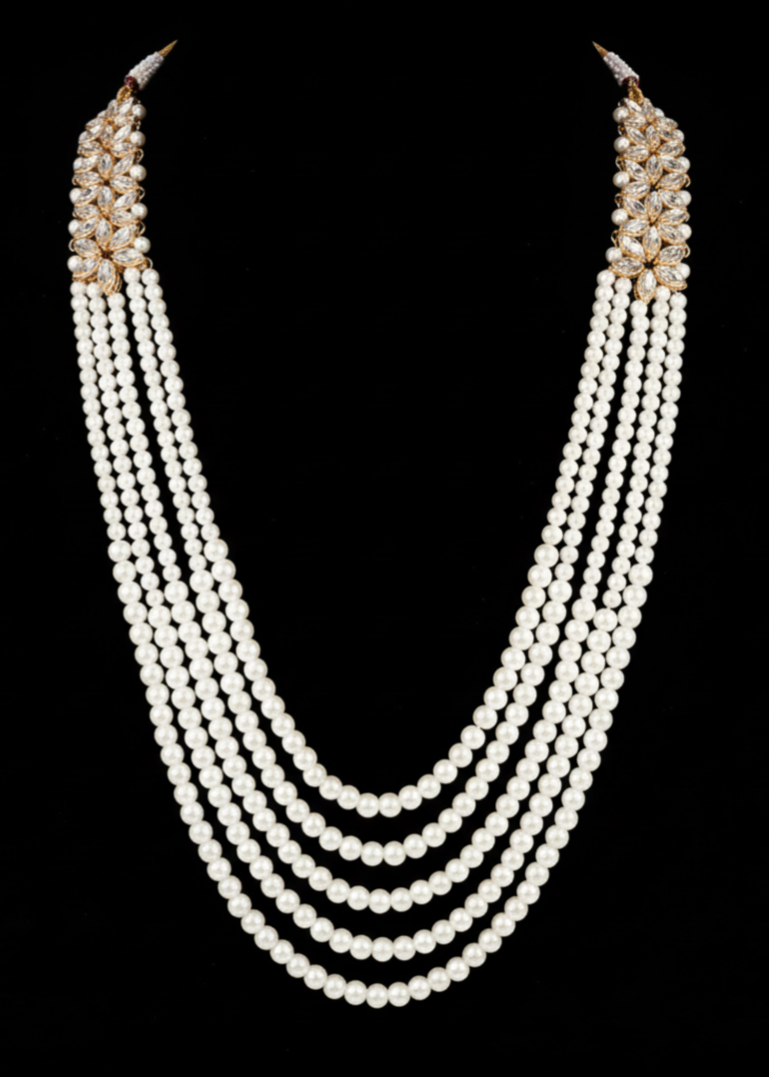 Necklace in Gold, pearl white Color by - Trendy Women Necklace SIN4211