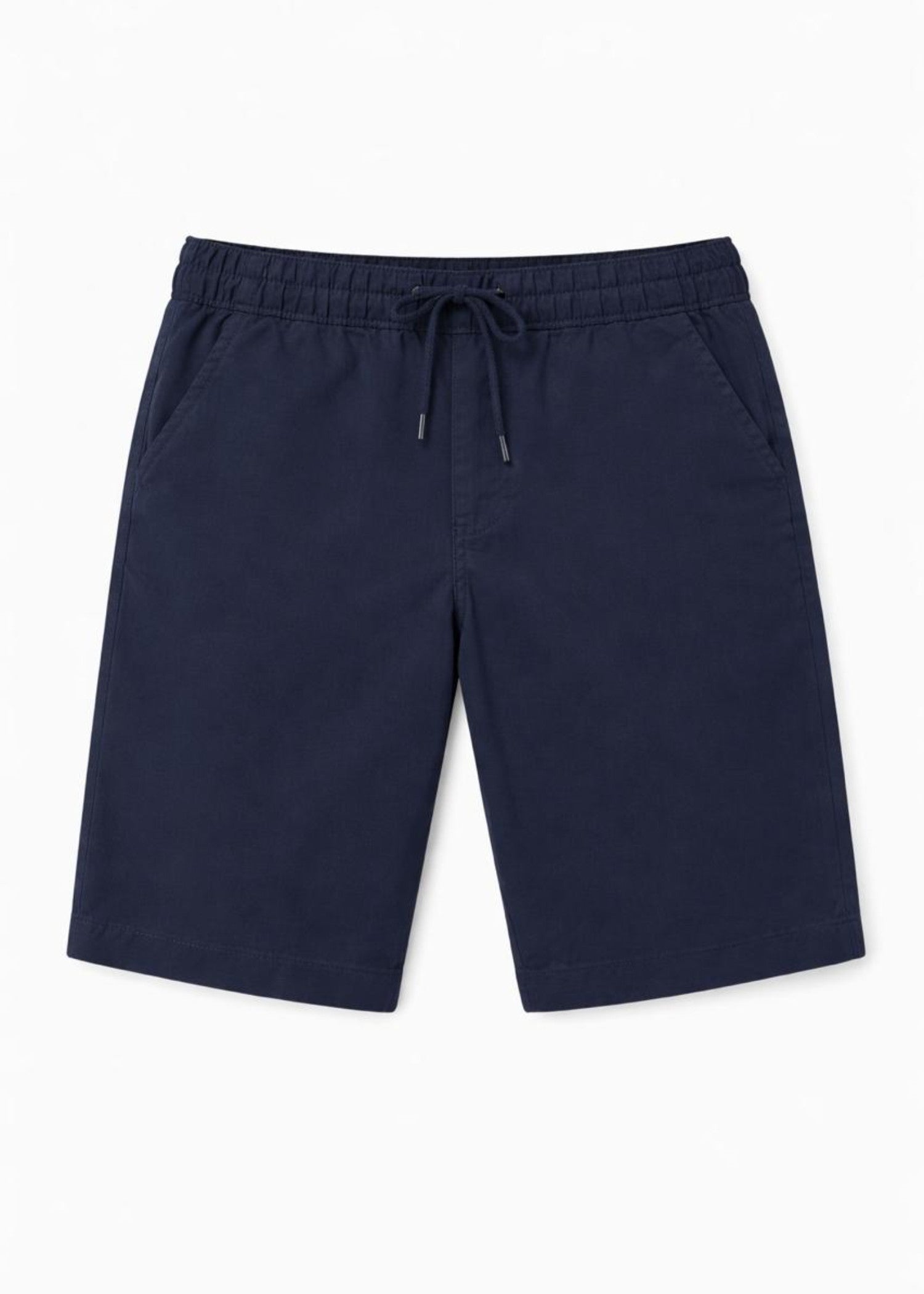 twill cotton Shorts in Navy blue