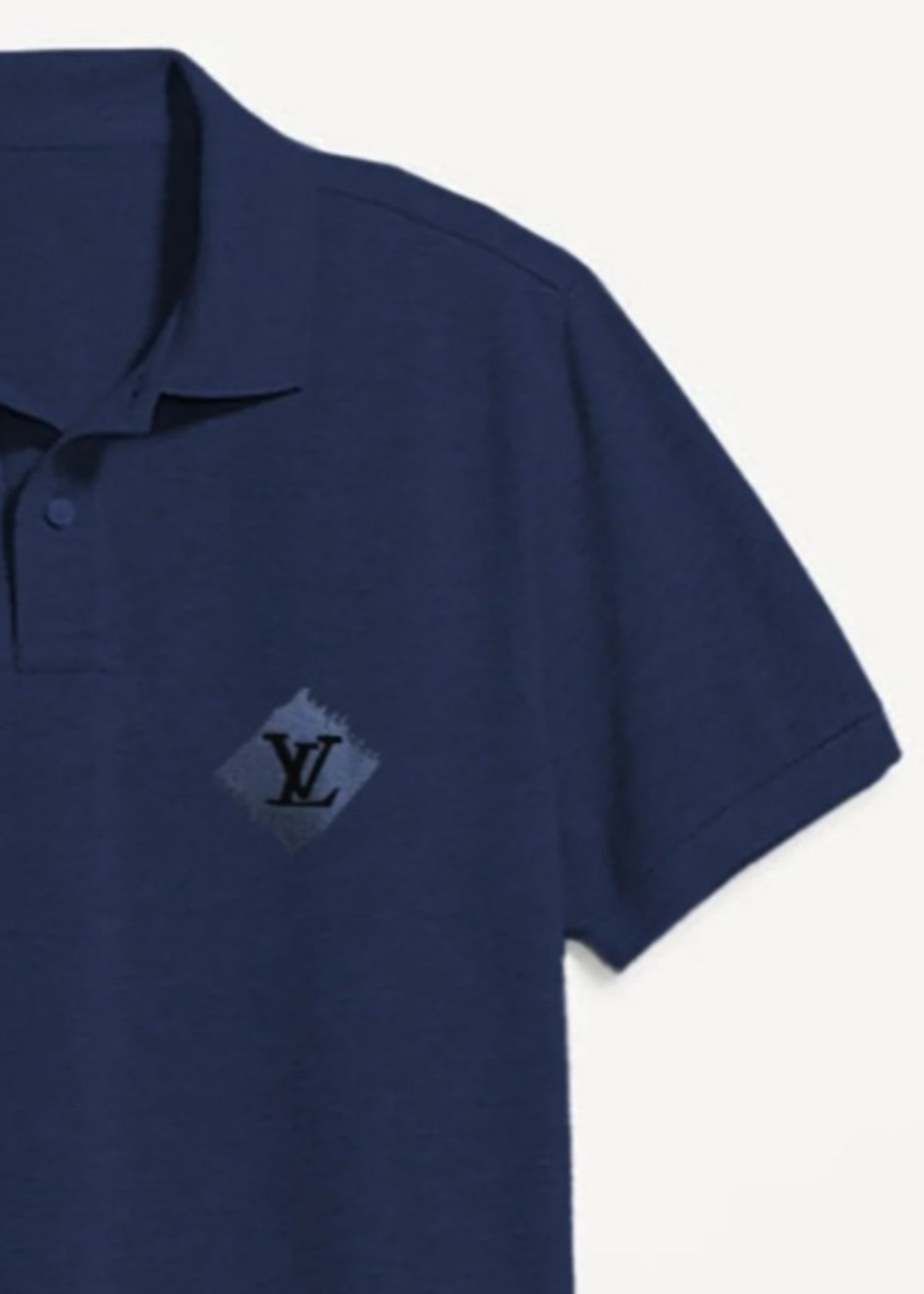 cotton pique Polo Shirt in Midnight blue