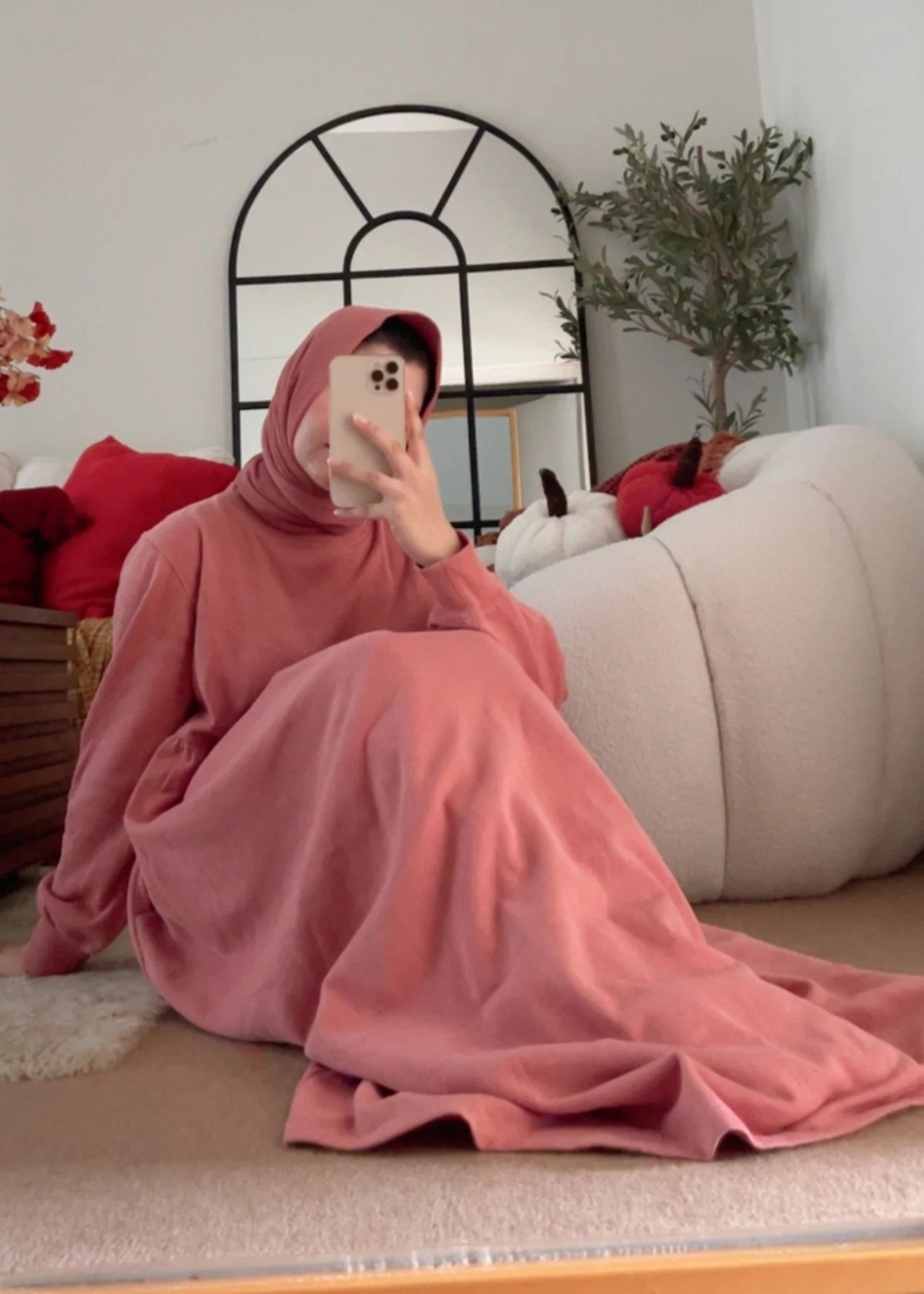 fleece Maxi in Pink