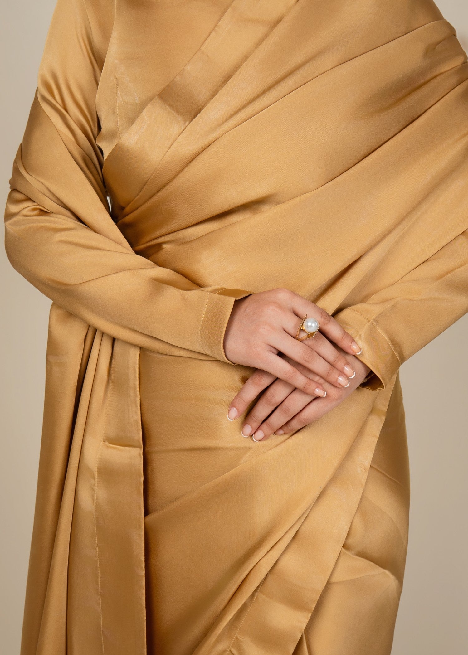 silk Saree in Mari gold