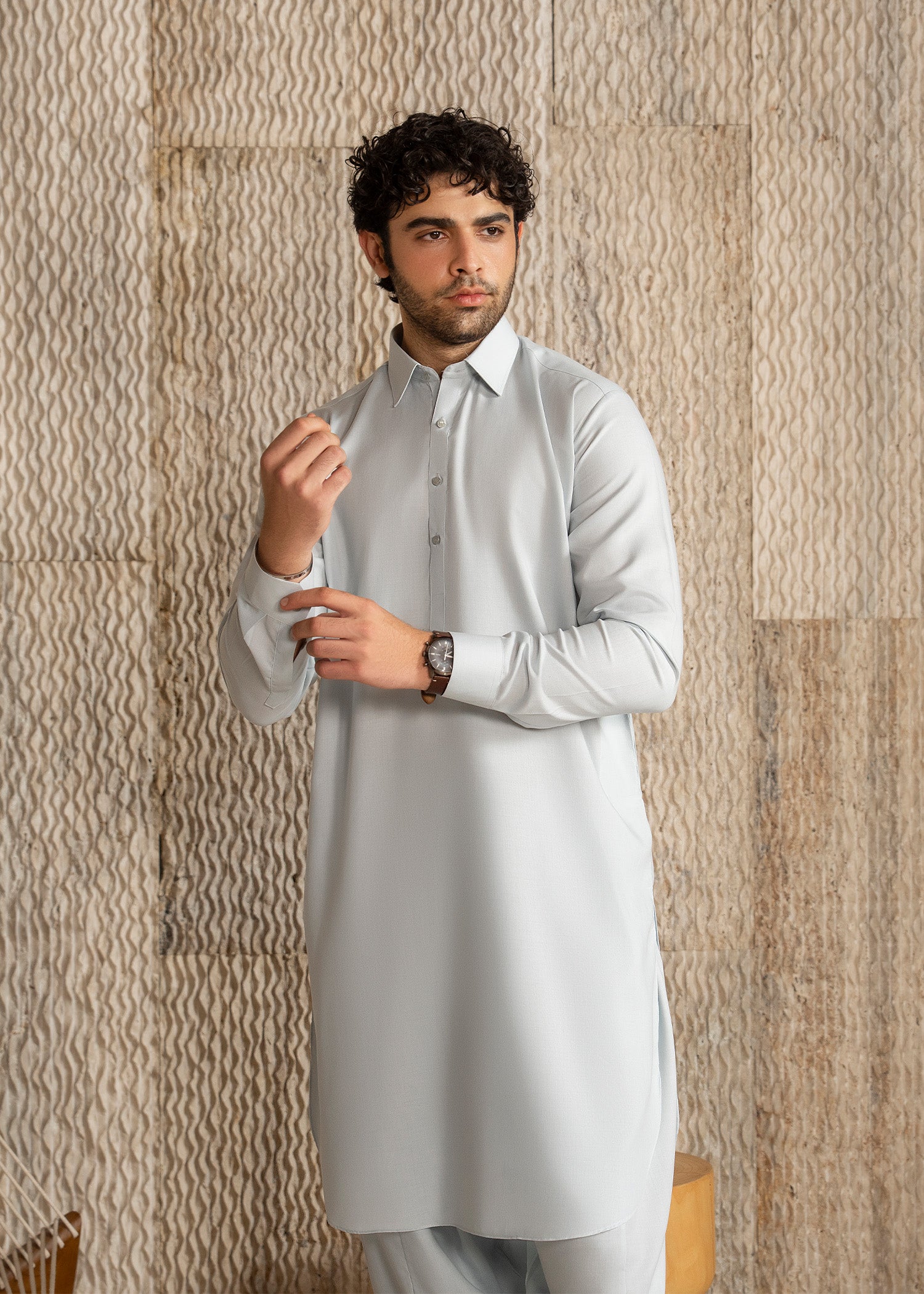 wash & wear Shalwar Kameez in Ice blue