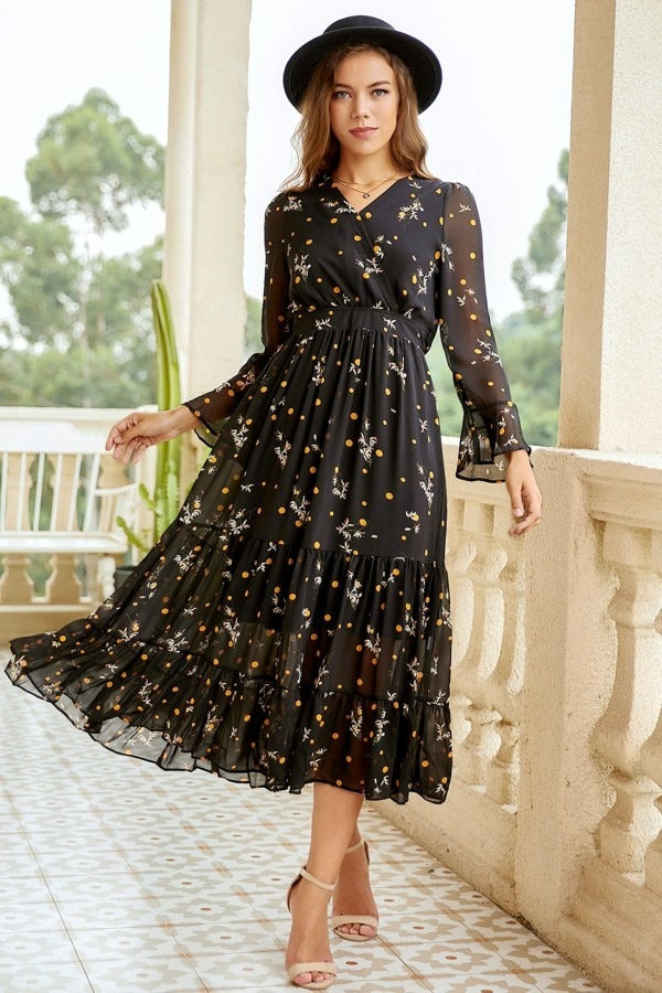 net Dress in Black