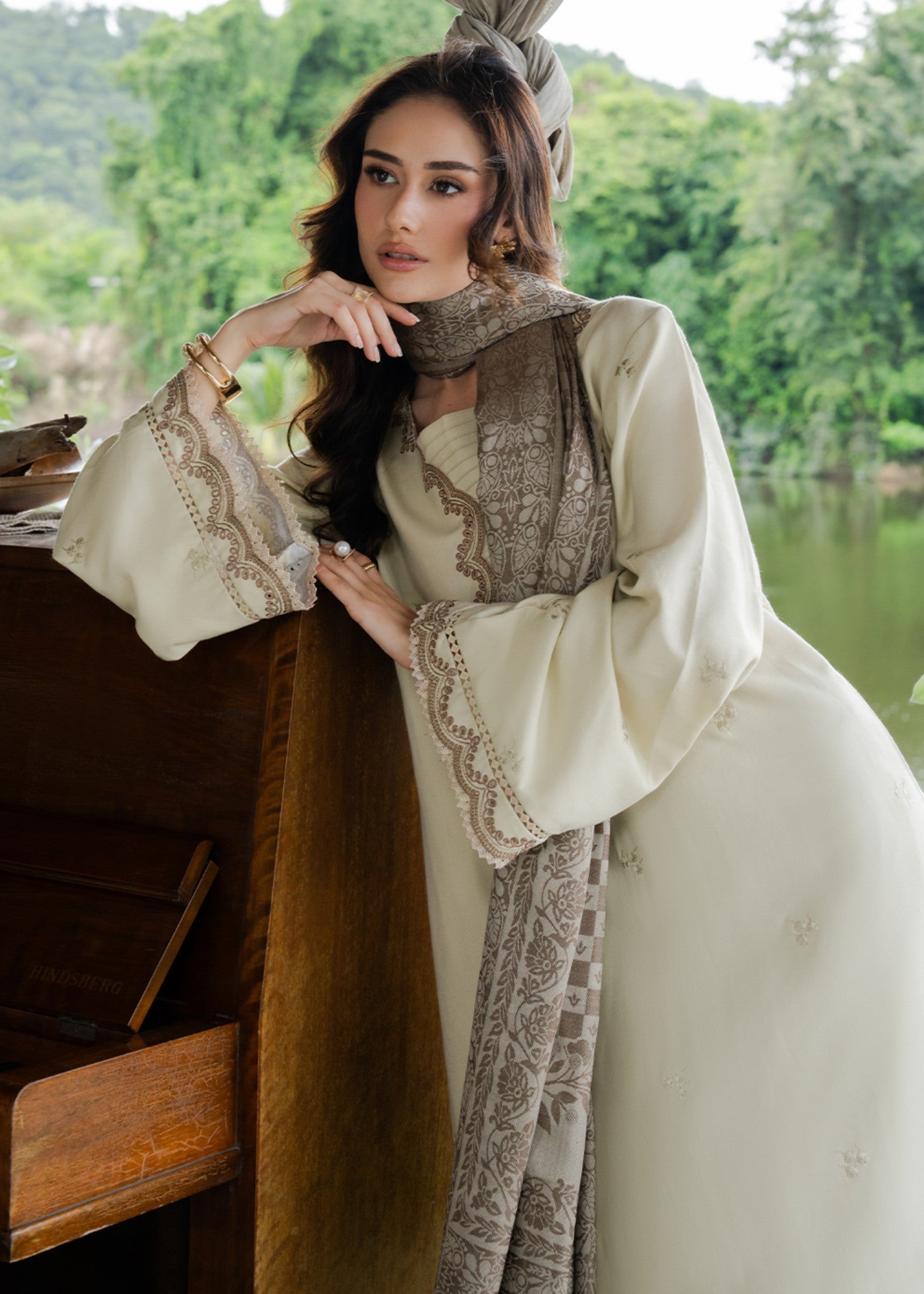 wool Unstitched in Cream