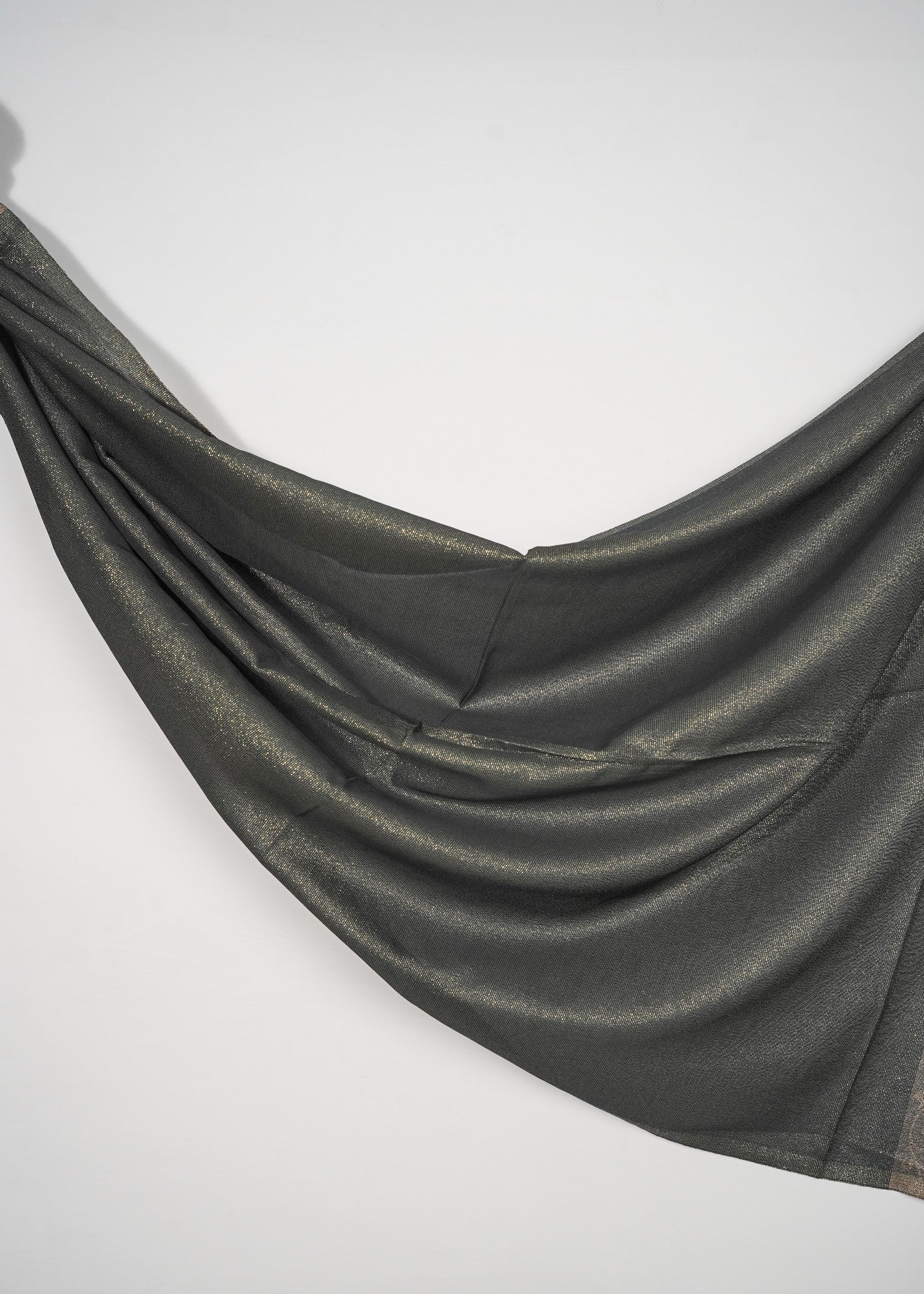 zari lawn Hijab in Dark grey