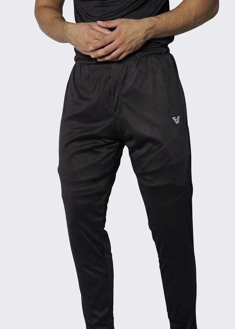 polyester Trousers in Jet black