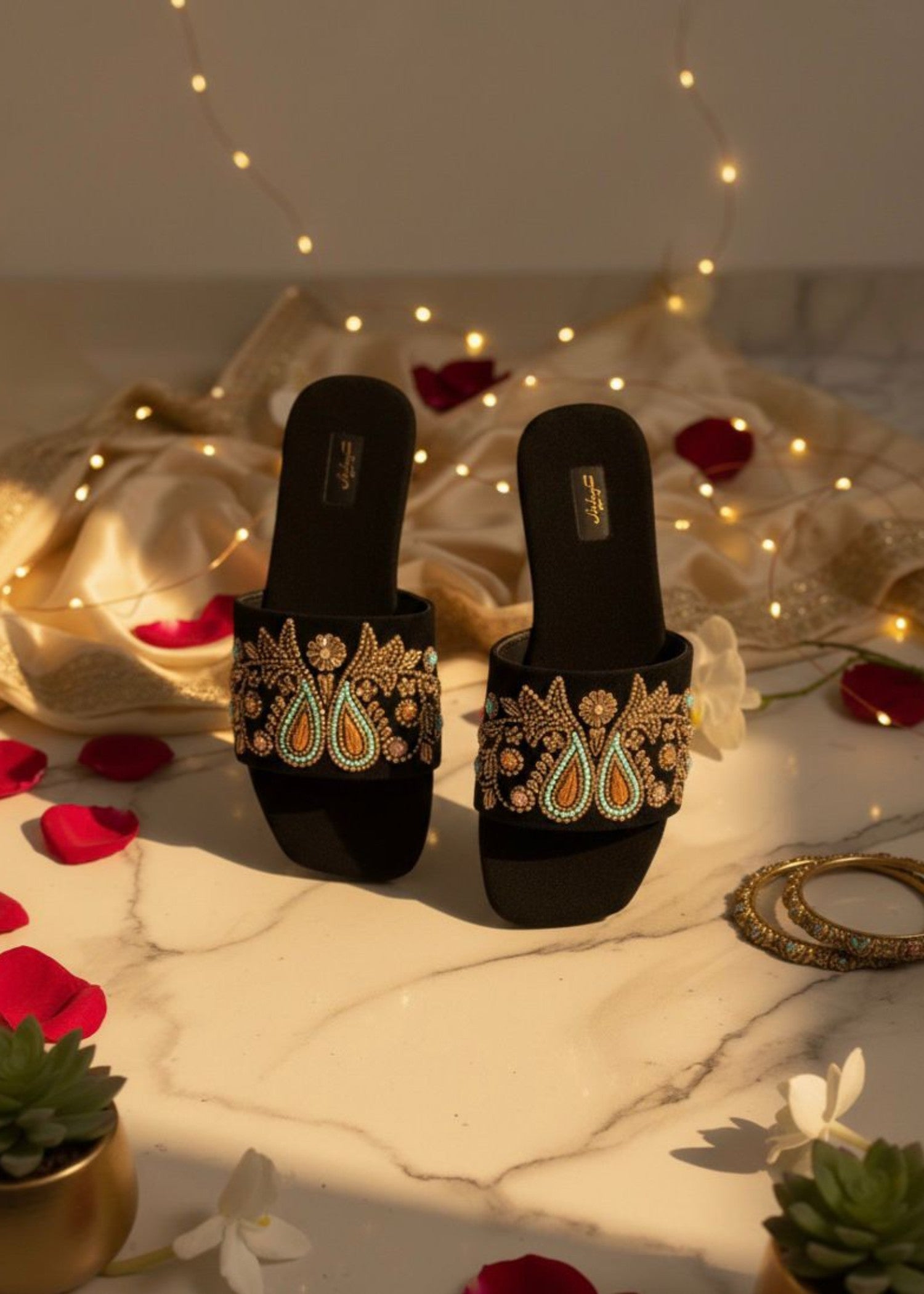 Slides in Black by - High Quality Women Slides IWW8525