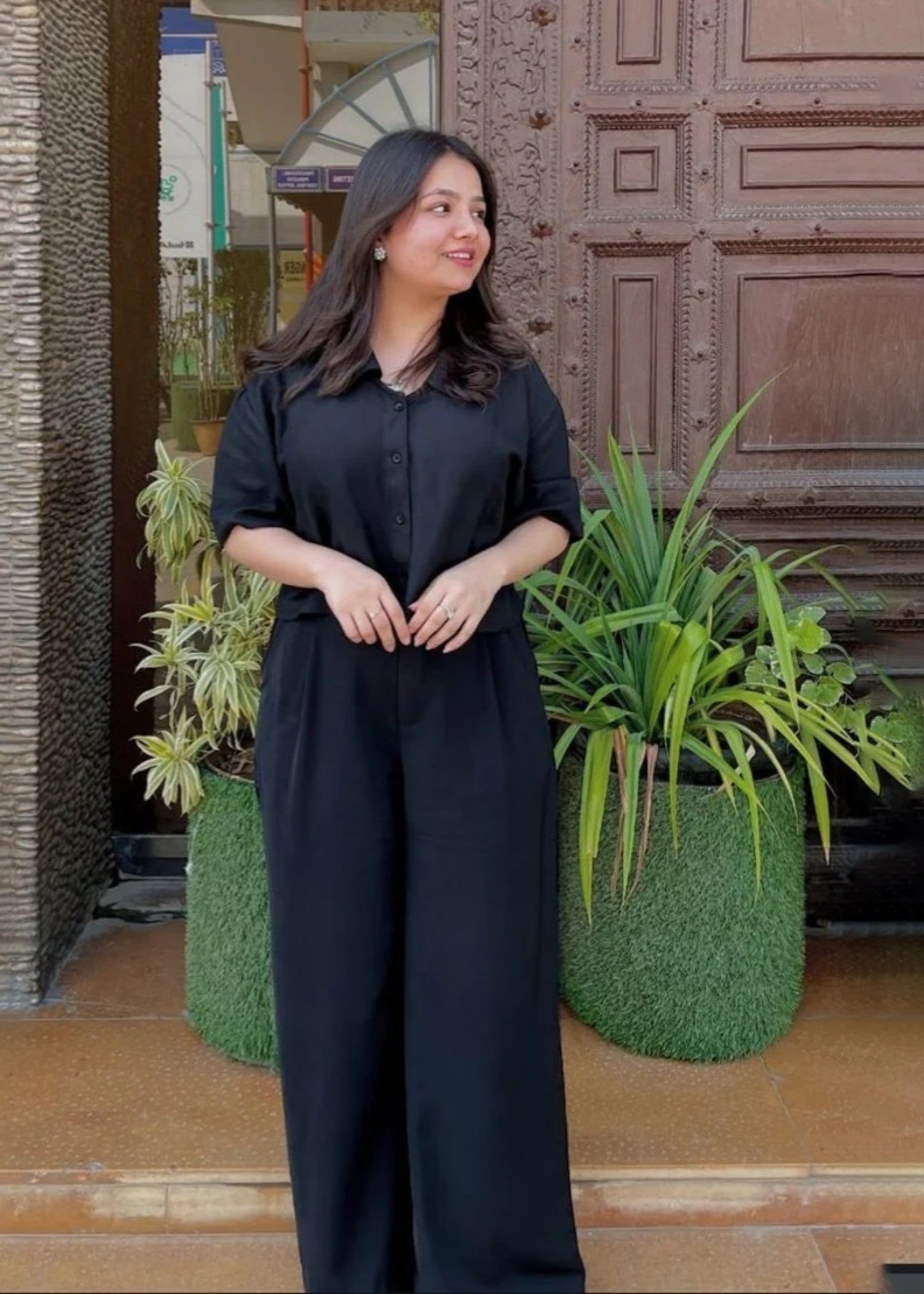 georgette Pants in Black