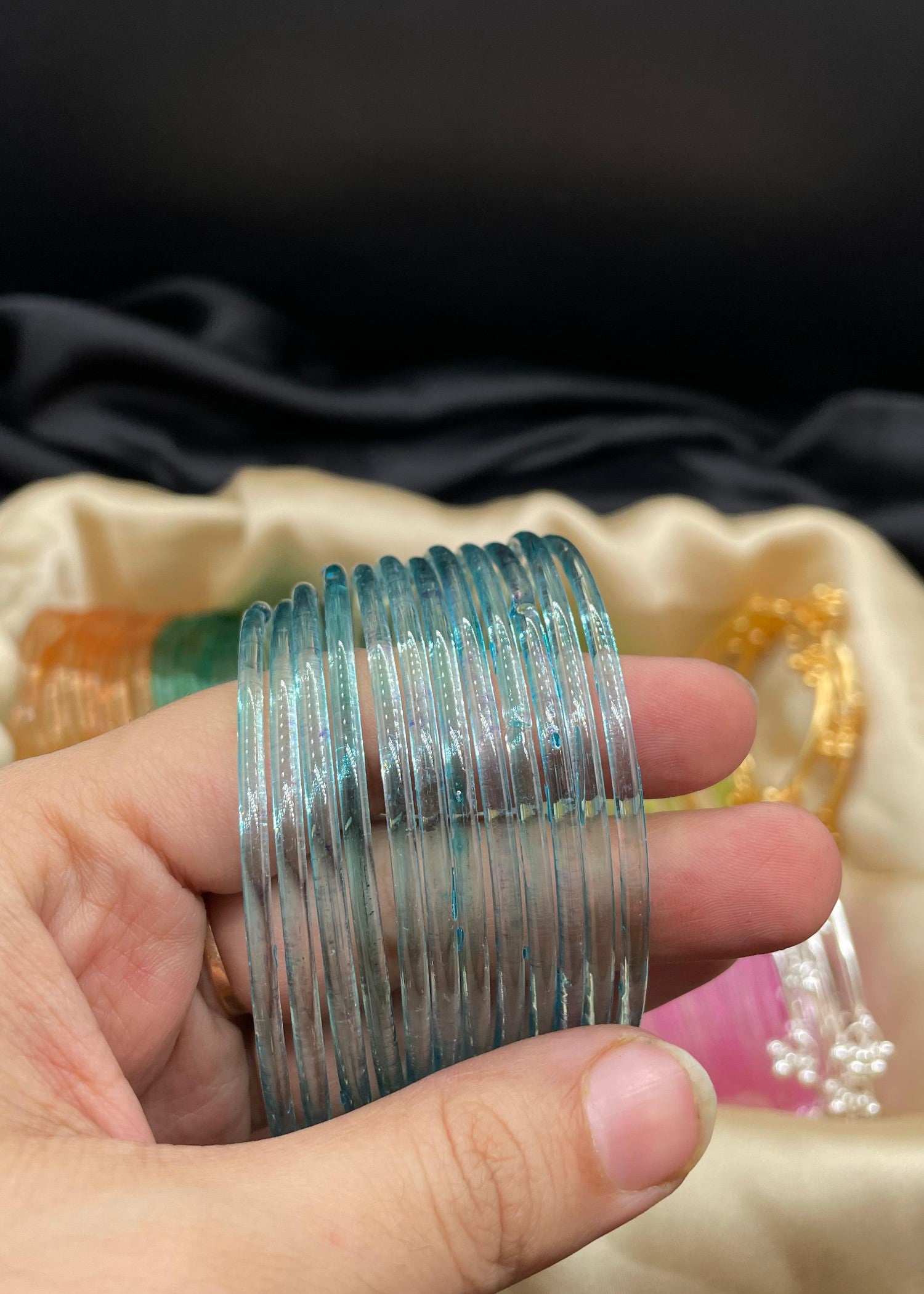 Bangles in Multi Color by - Trendy Women Bangles IAY8814