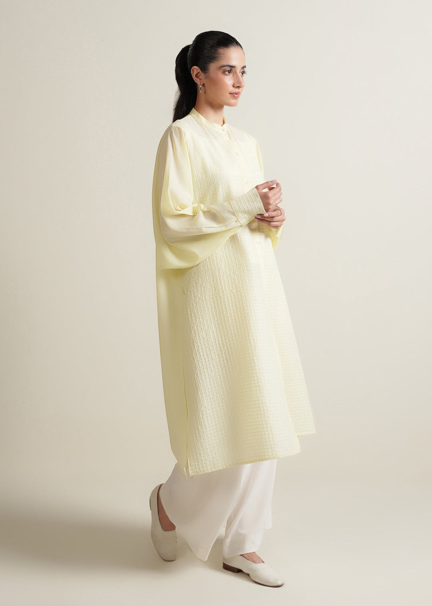 polycotton Kurti in Butter