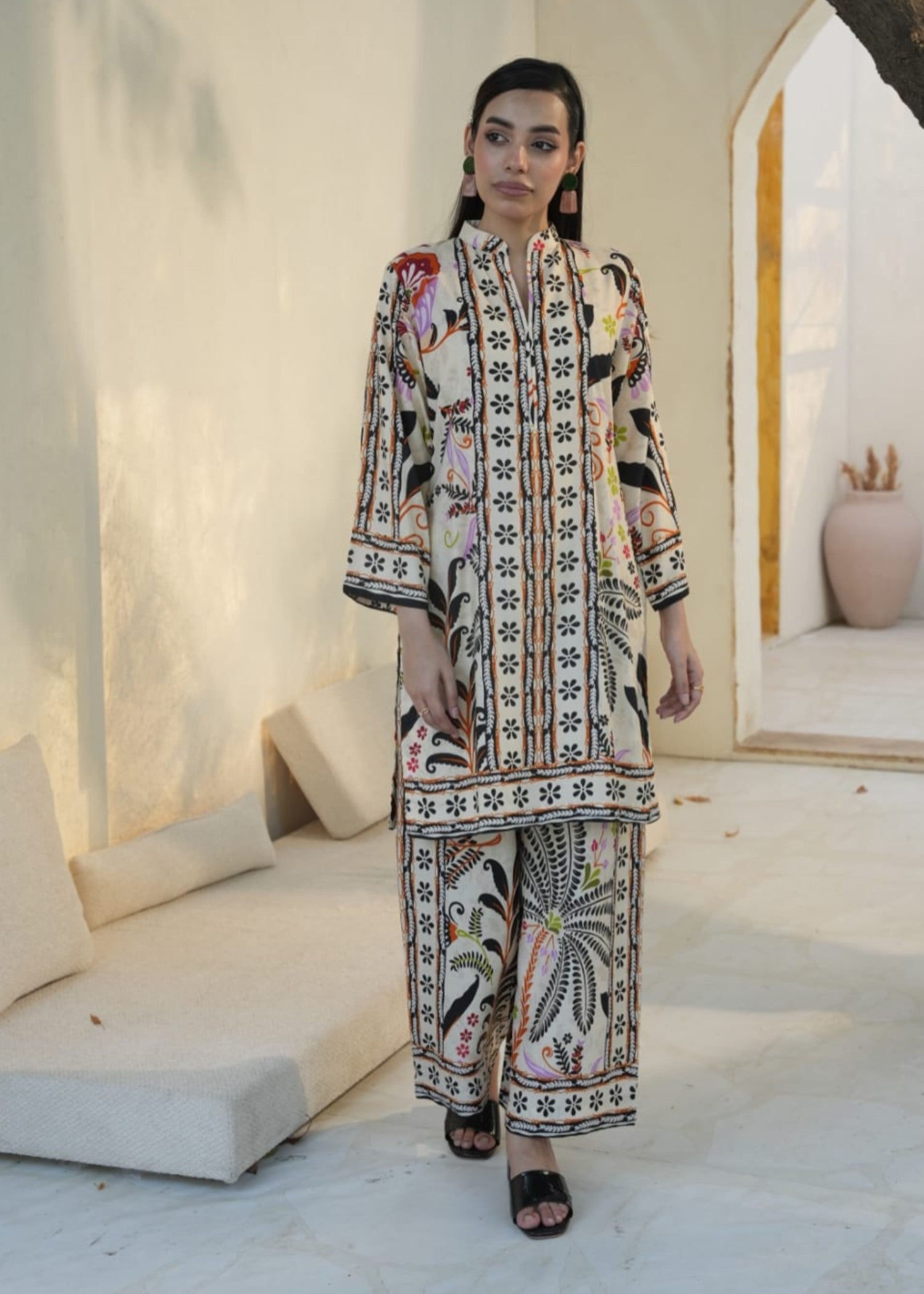 linen Co Ord Sets in Ivory