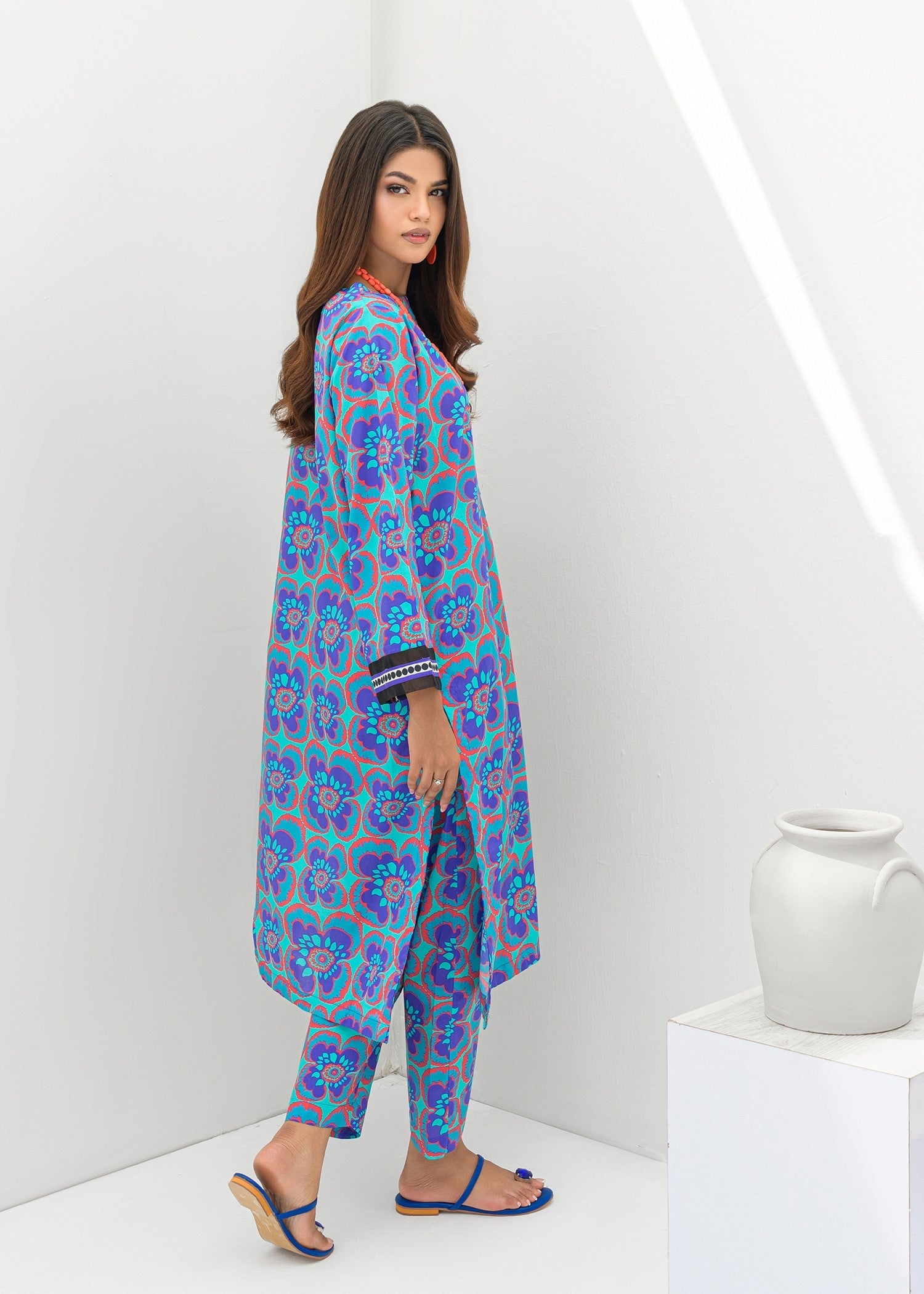 cambric Co Ord Sets in Turquoise