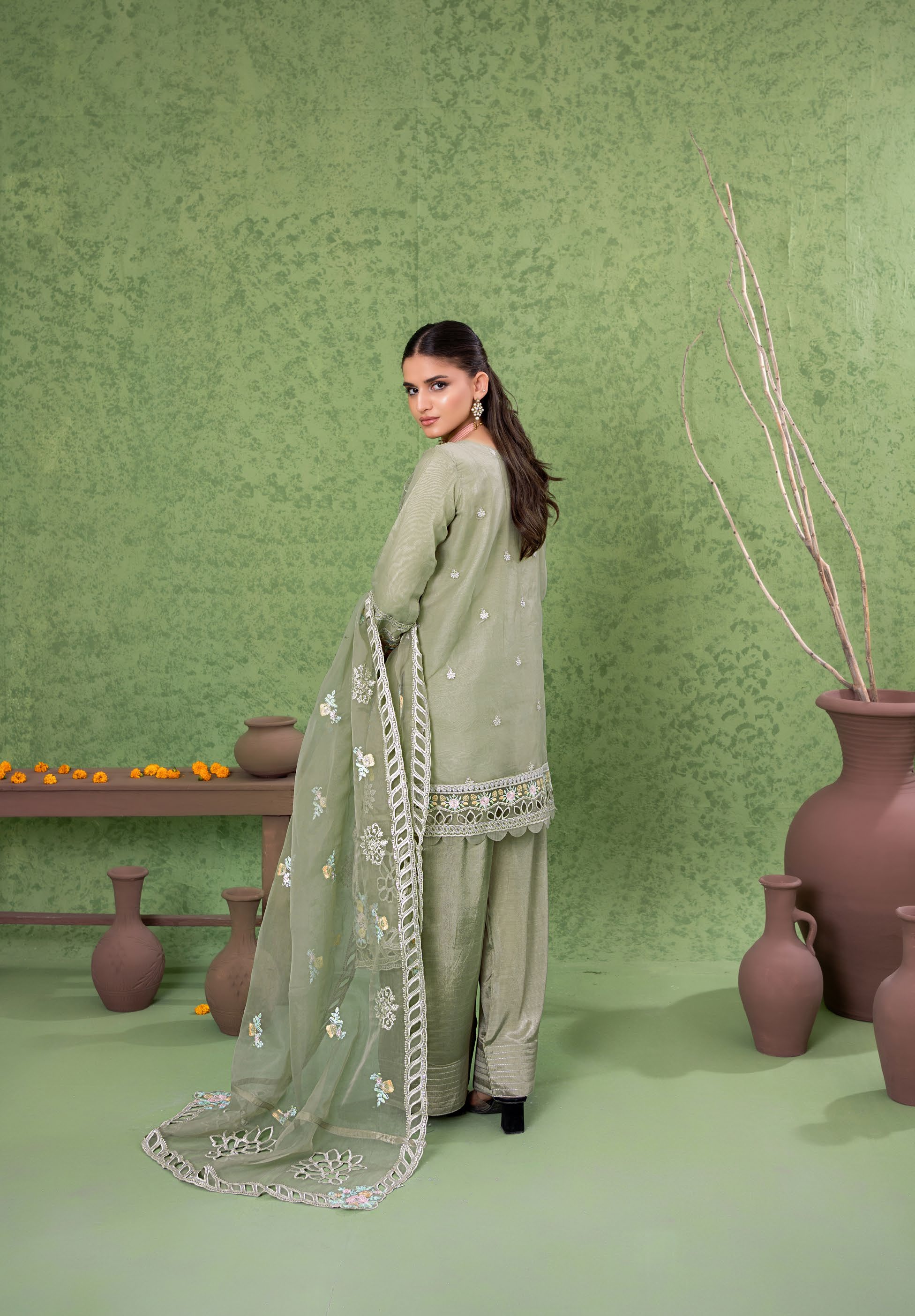 Kahani Festive Pret Organza Formals – D-10