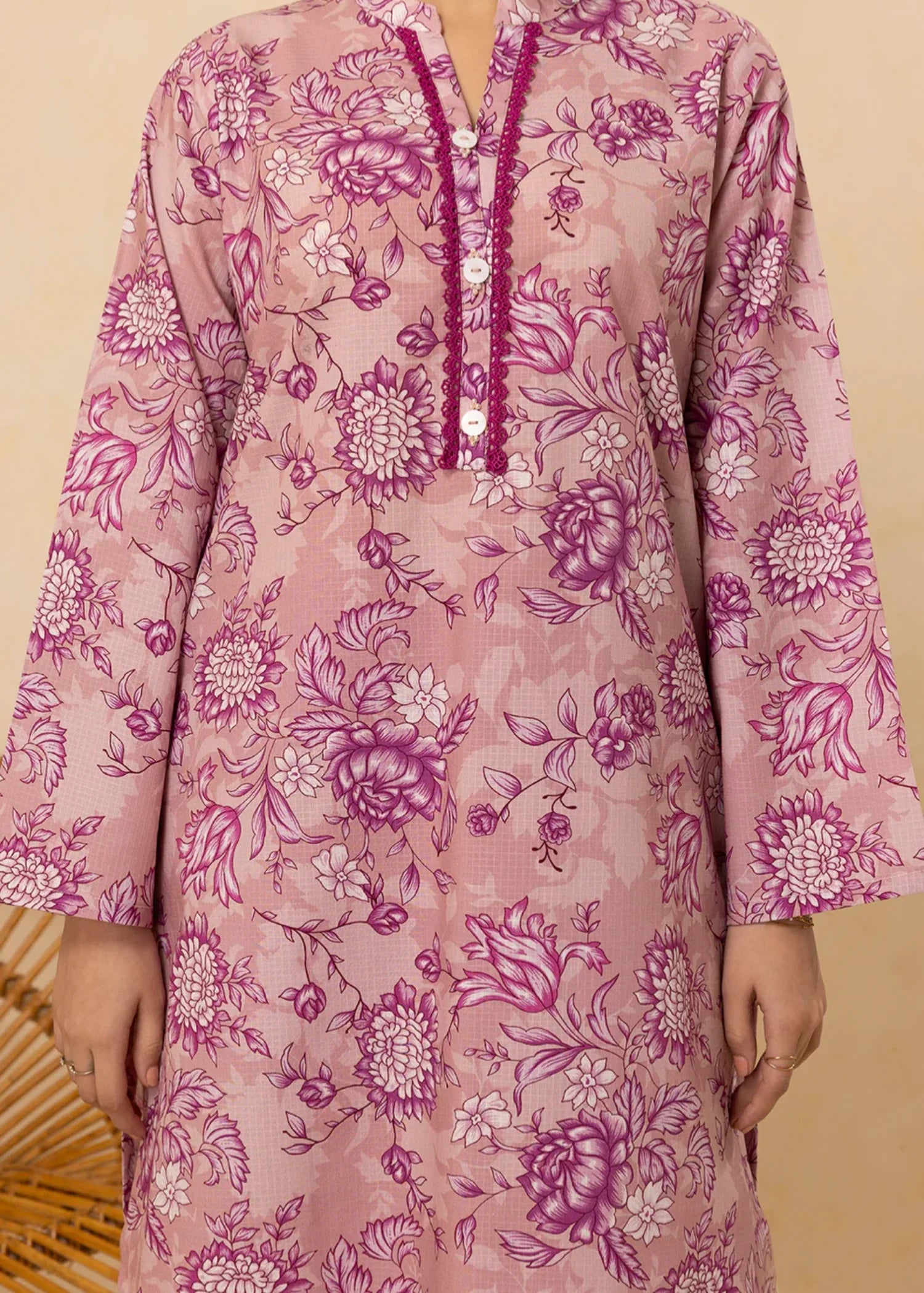 khaddar Co Ord Sets in Baby pink