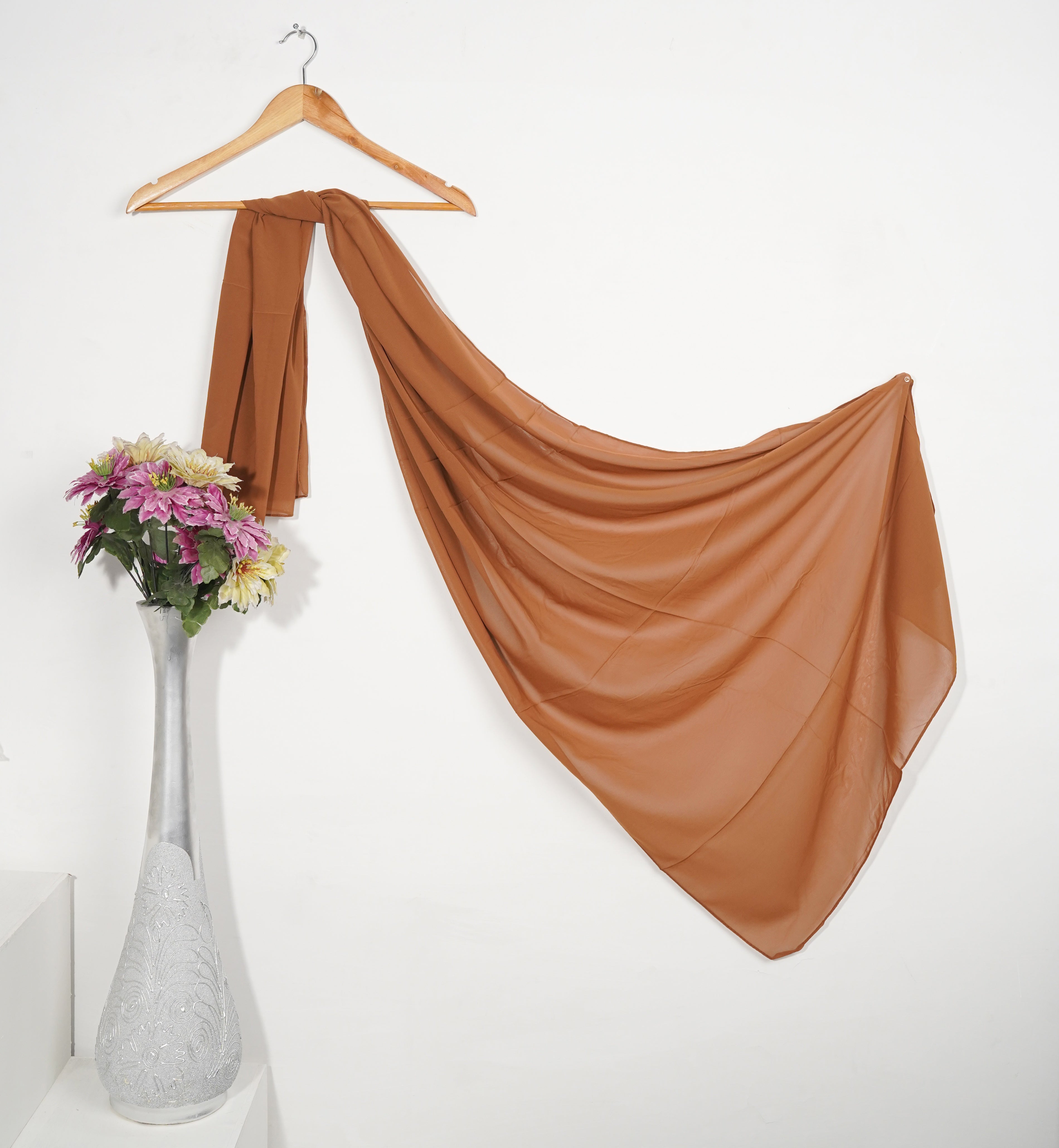 chiffon Hijab in Brown