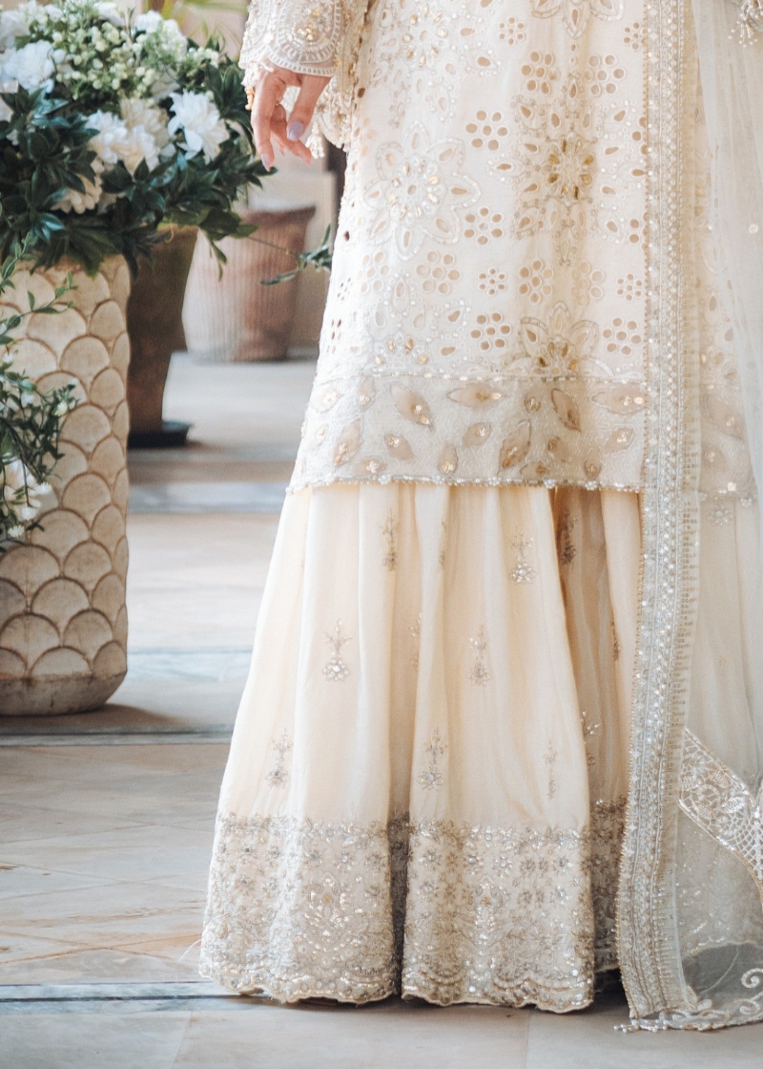 silk Unstitched in Off-white