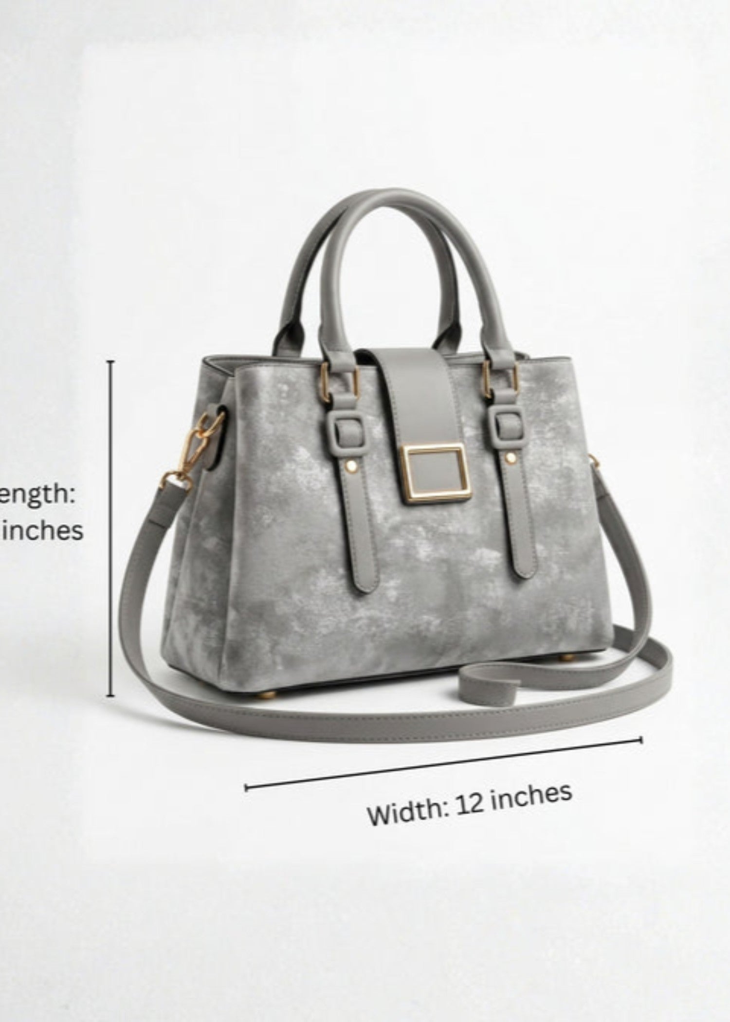 Shoulder Bag in Steal grey Color by - Trendy Women Shoulder Bag HCH3845