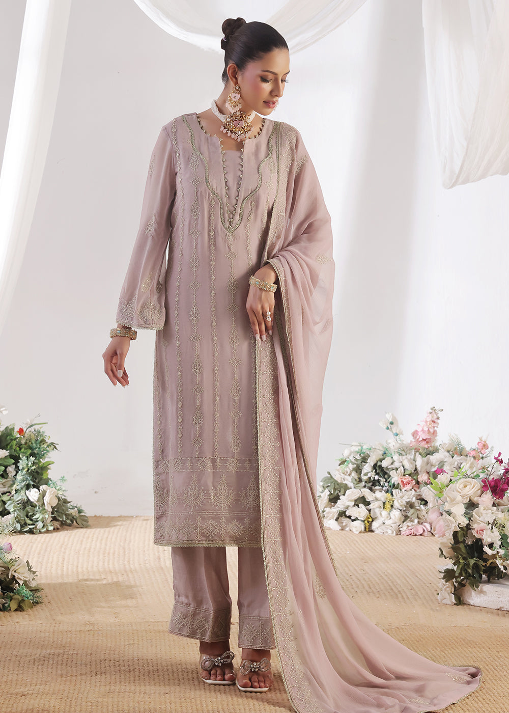 chiffon Unstitched in Frosted lavender
