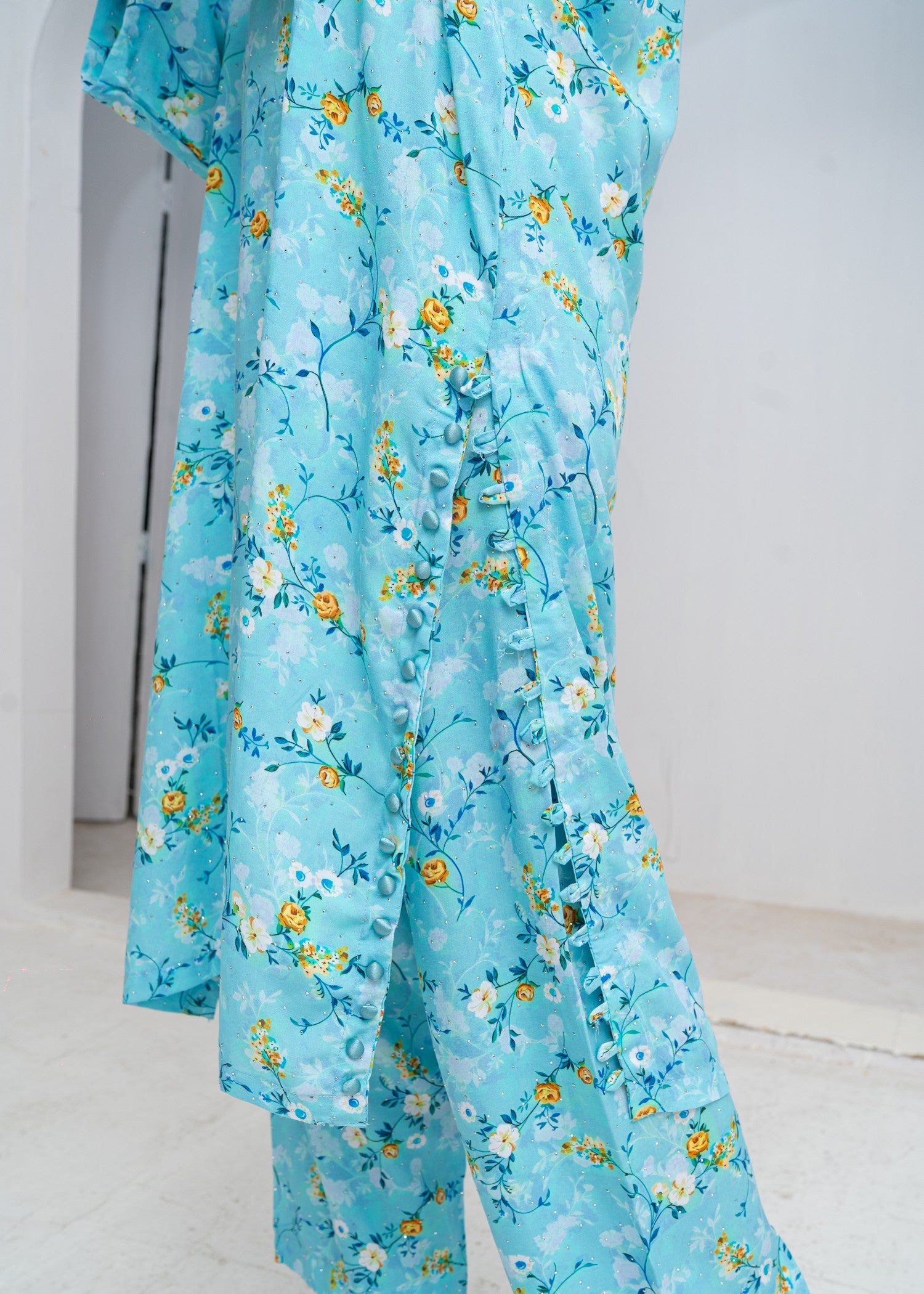 cotton Co Ord Sets in Arctic blue