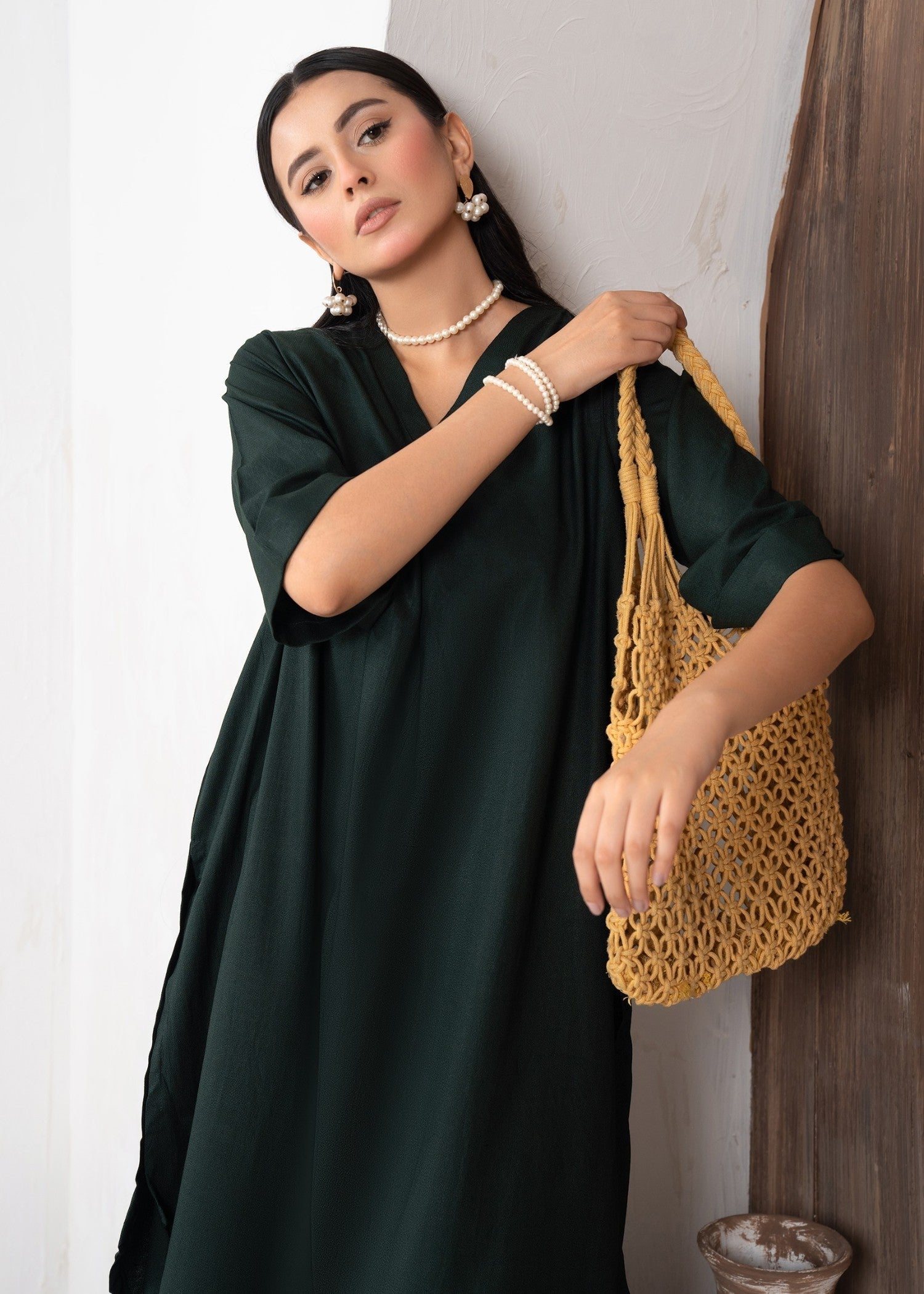 marina Co Ord Sets in Bottle green