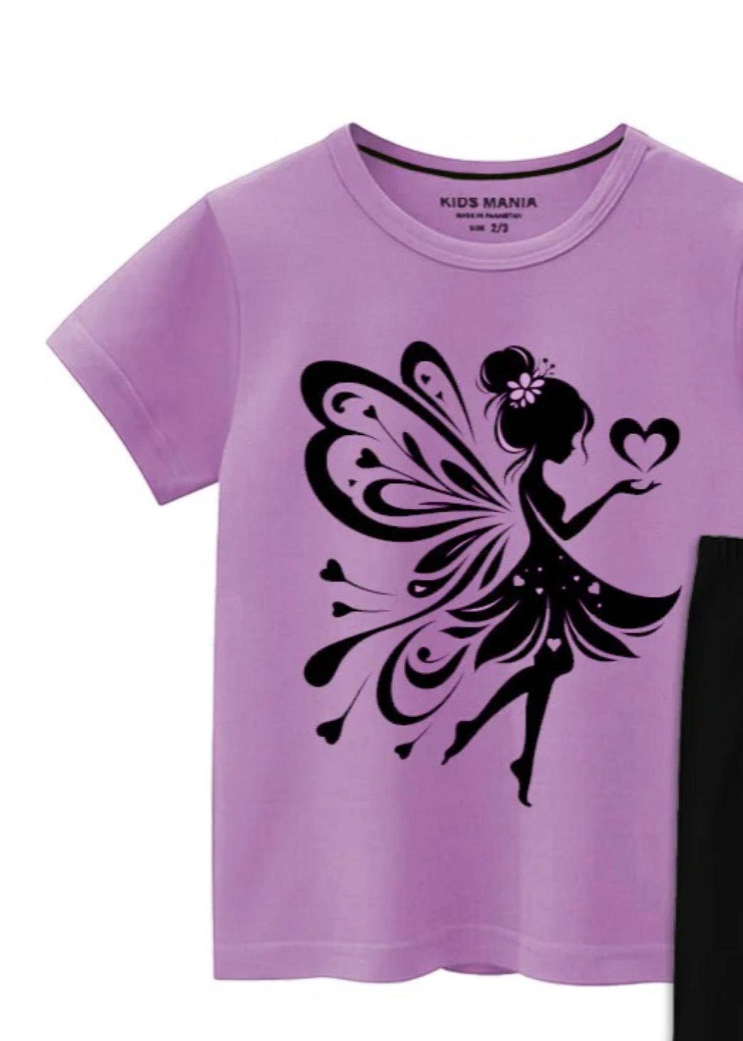 cotton jersey T Shirt in Purple heart