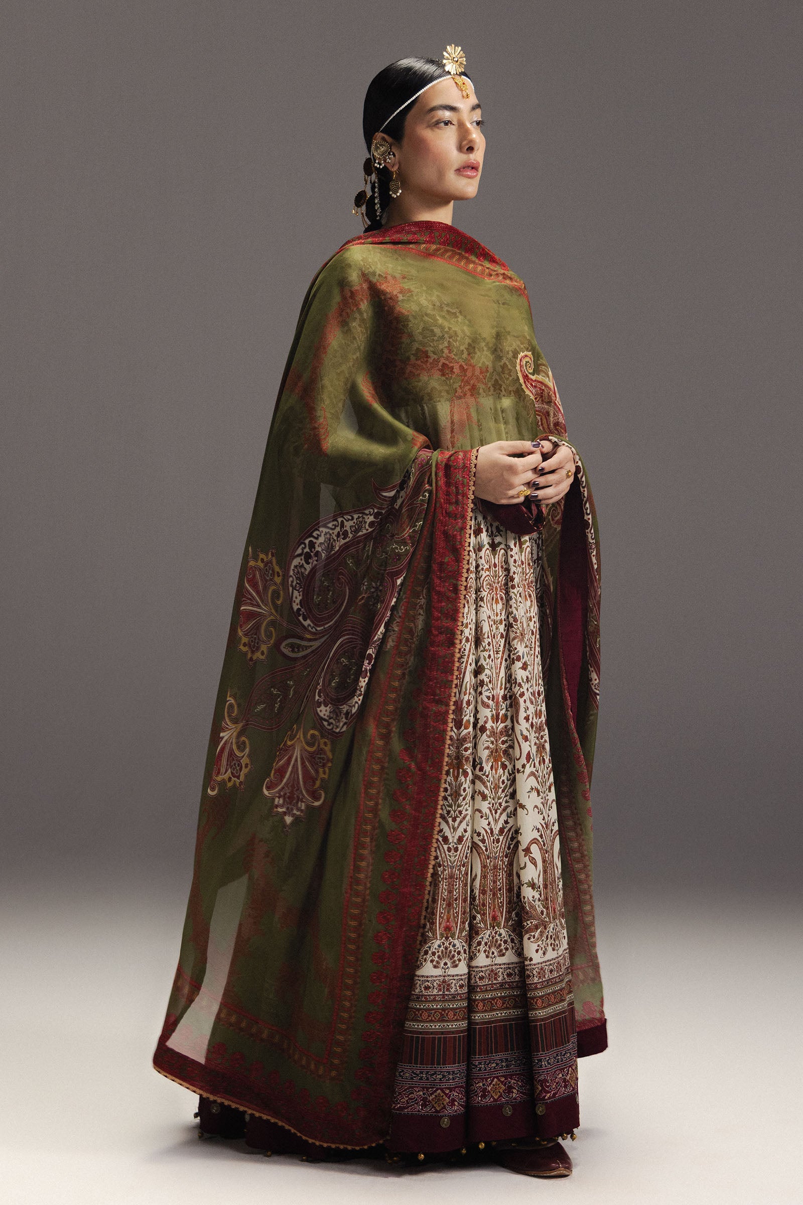 Anarkali Festive Luxury Lawn – Shahkar-D3
