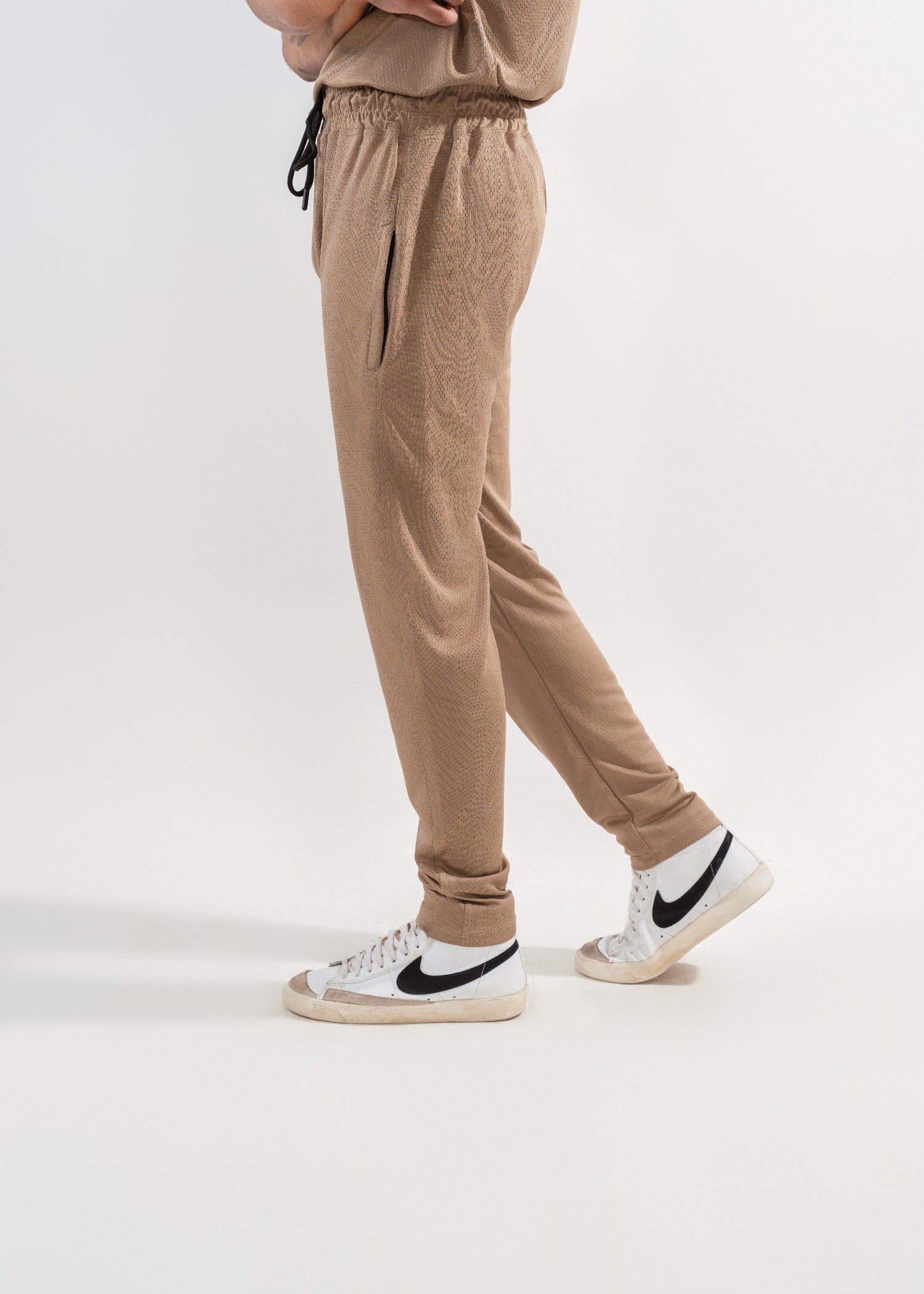 polyester Tracksuit in Tan brown