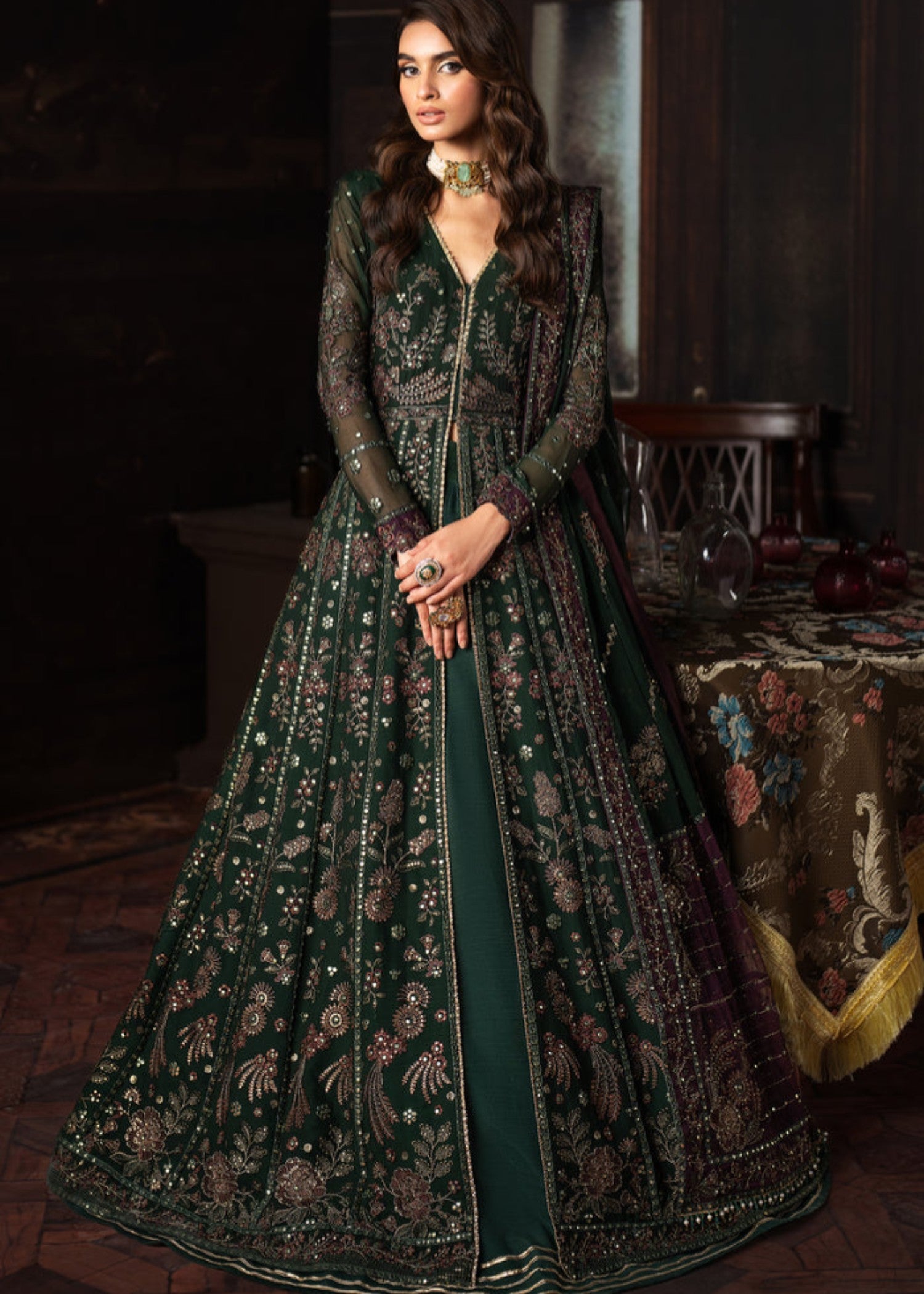 net Maxi in Bottle green