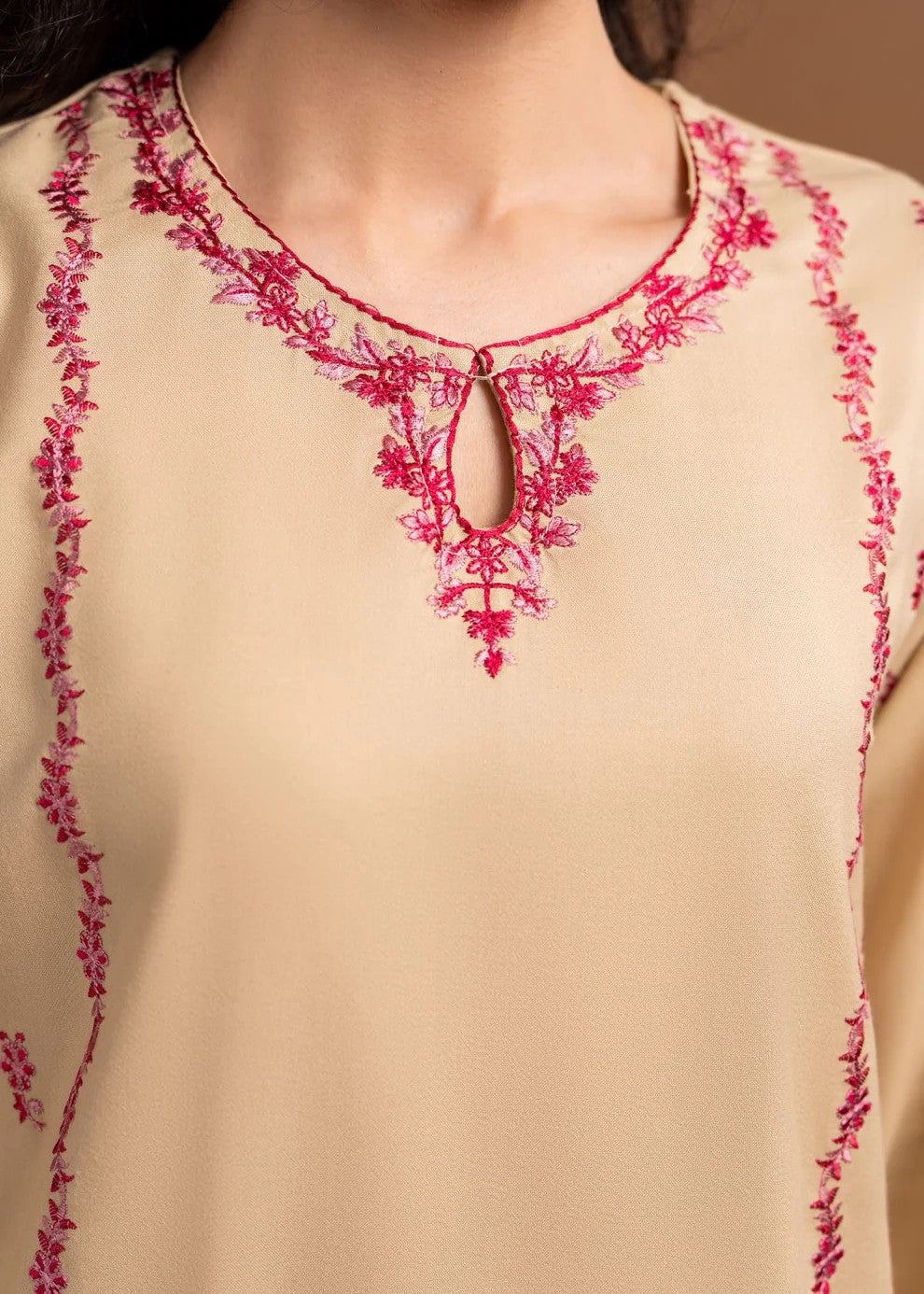 karandi Kurta Set in Beige