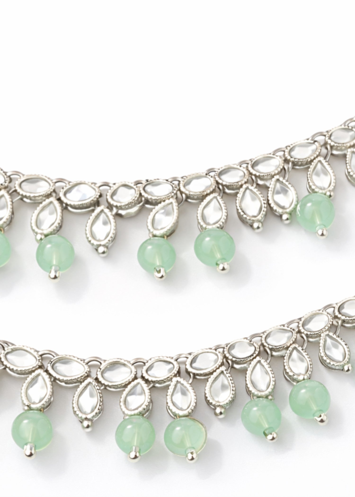 Anklet in Mint green Color by - Trendy Women Anklet WCI1750