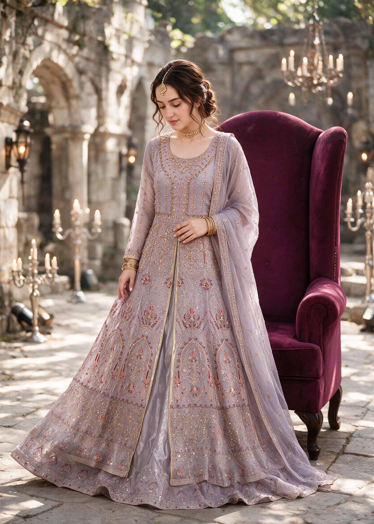 organza Maxi in Purple mountain majesty