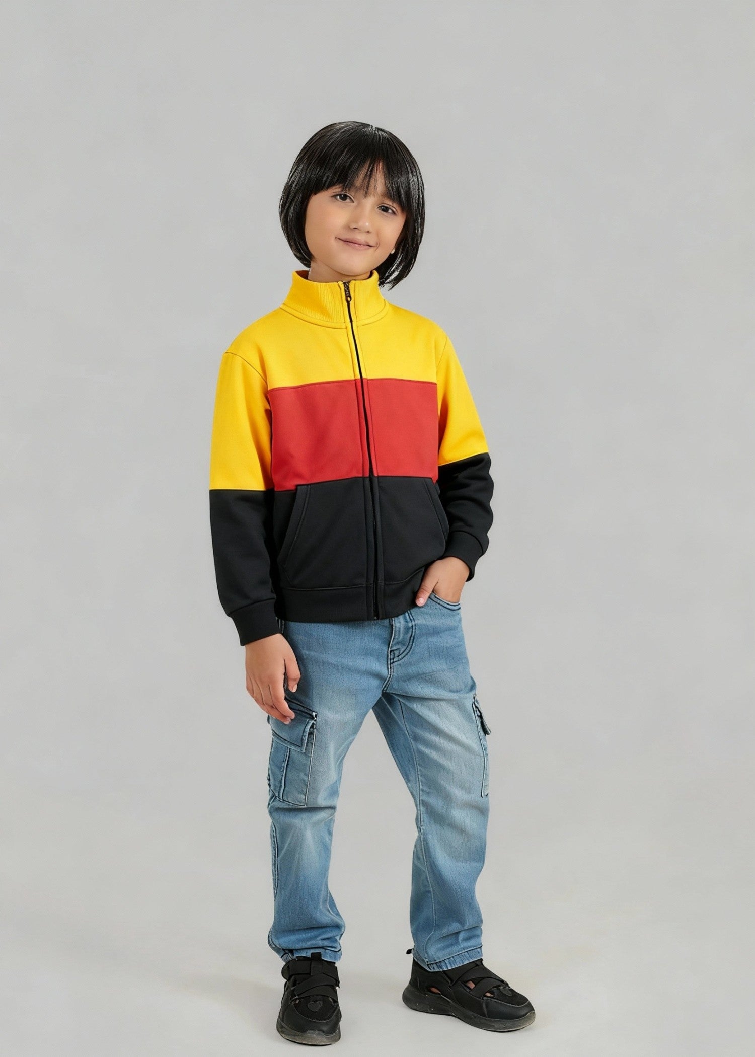 fleece Jacket in Multi