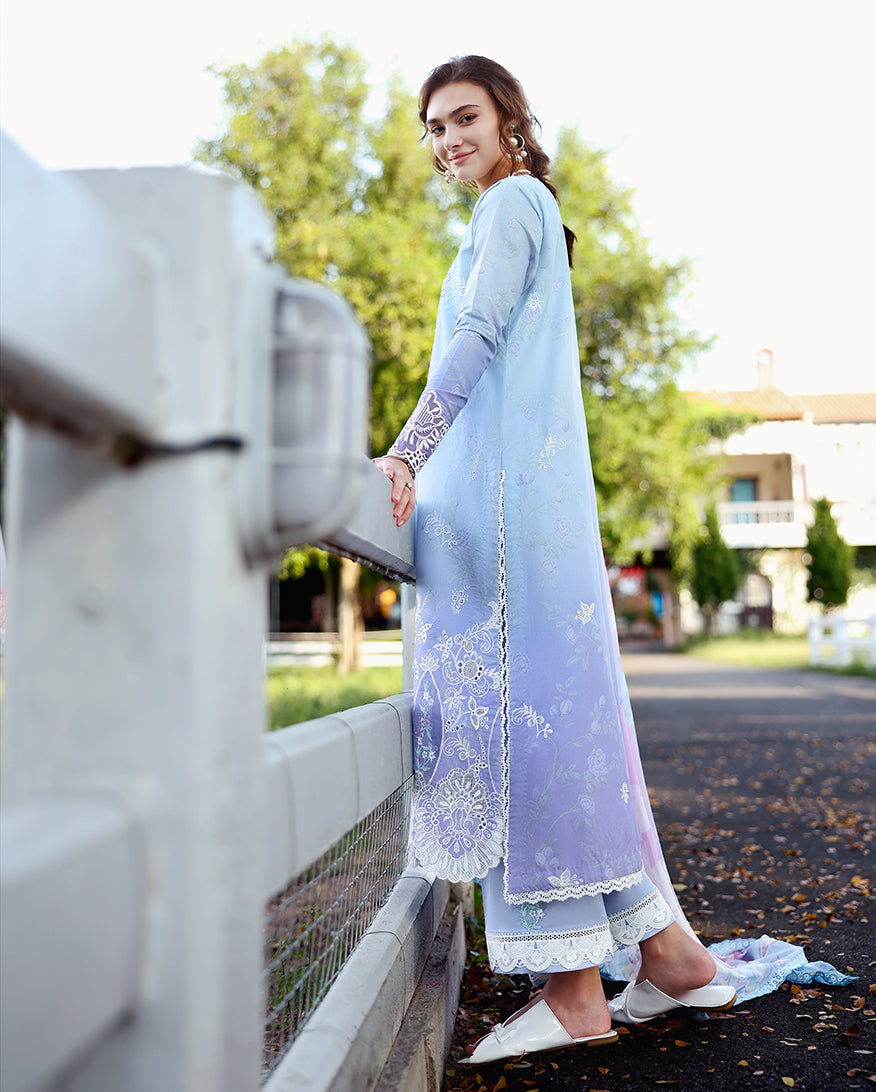 Solace Ombre Chikankari Lawn – Ombre Whisper