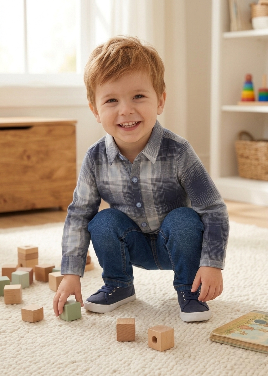 flannel Casual Shirt in Multi
