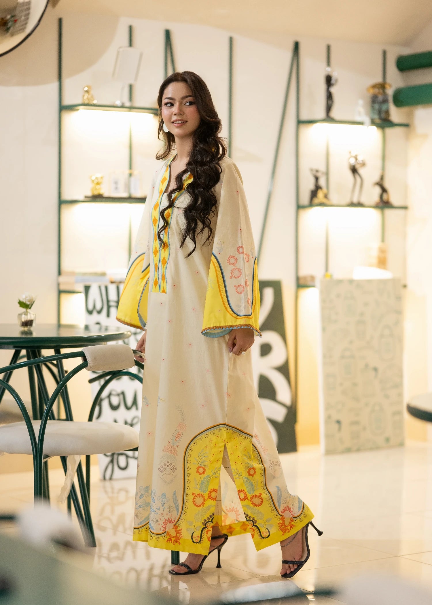 lawn Co Ord Sets in Champagne, multi