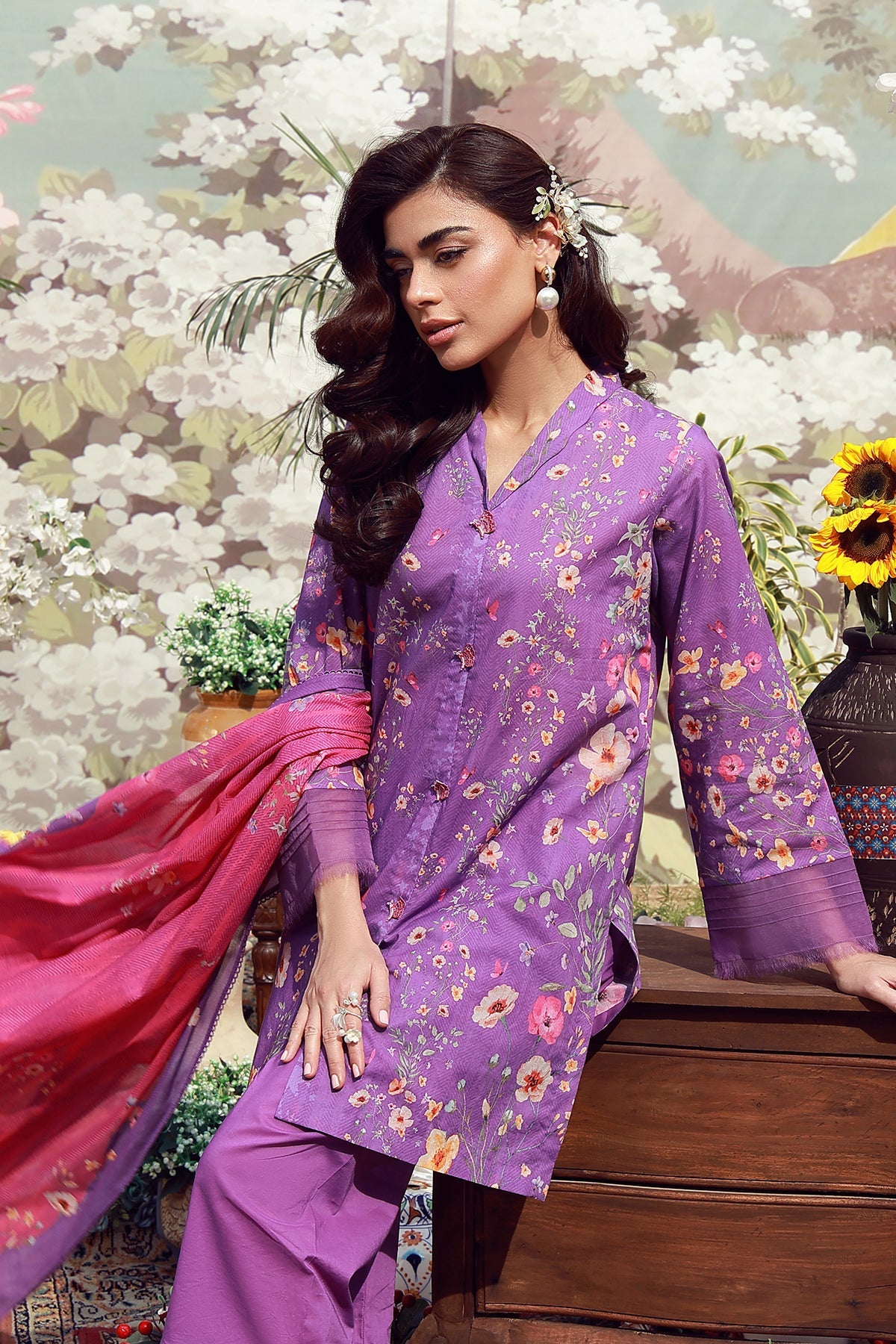 Mirha Lawn – Lavender Whisper