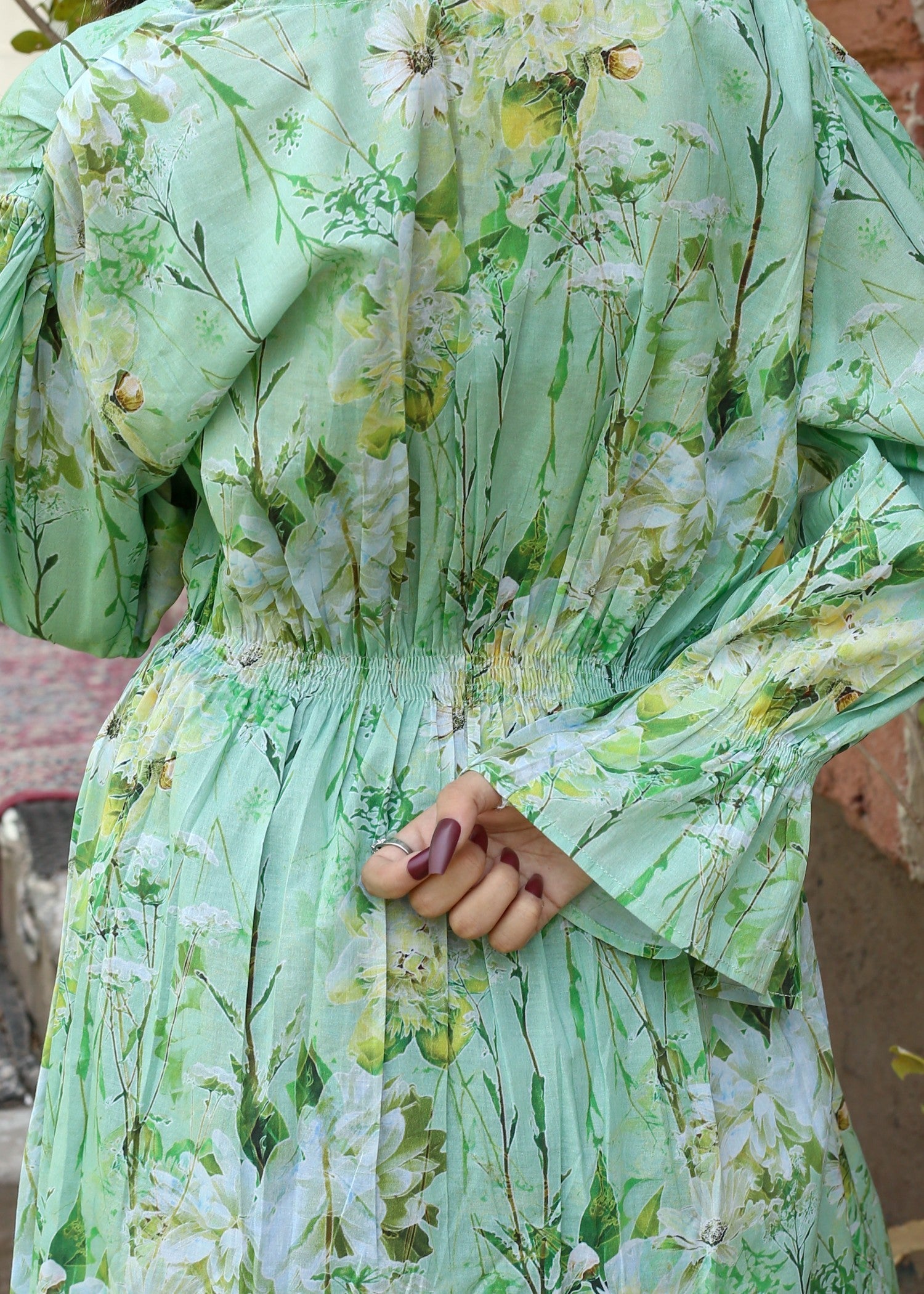 cotton Dress in Mint green