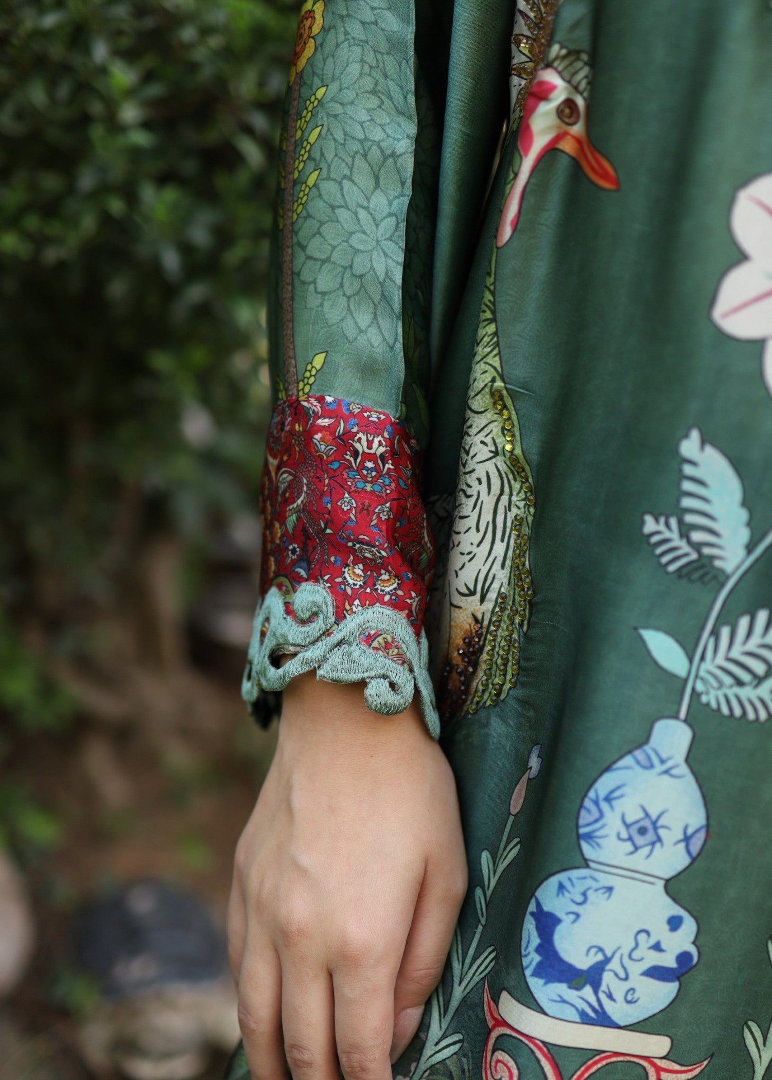 silk Co Ord Sets in Forest green