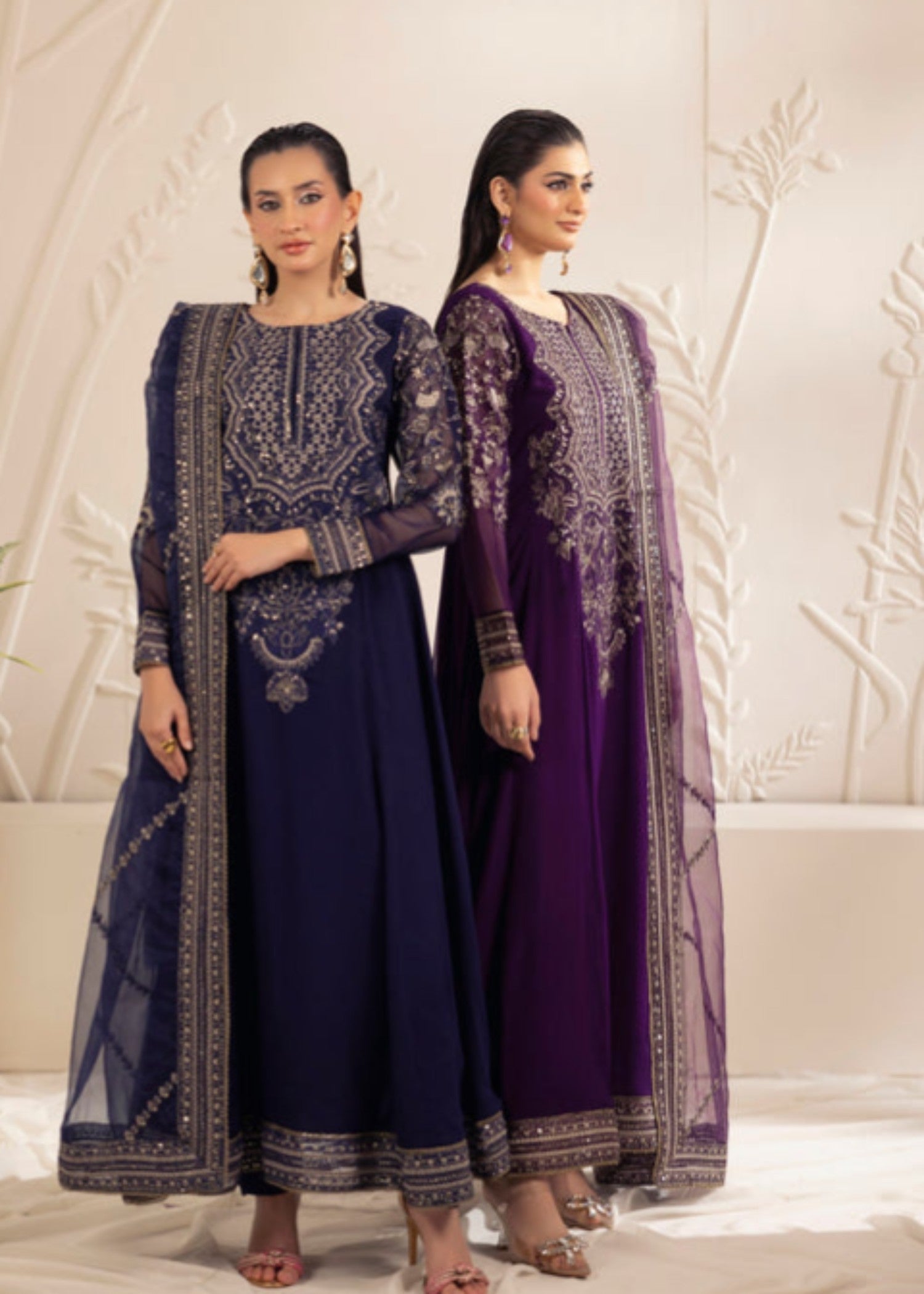 bemberg crinkle chiffon Maxi in Egg plant