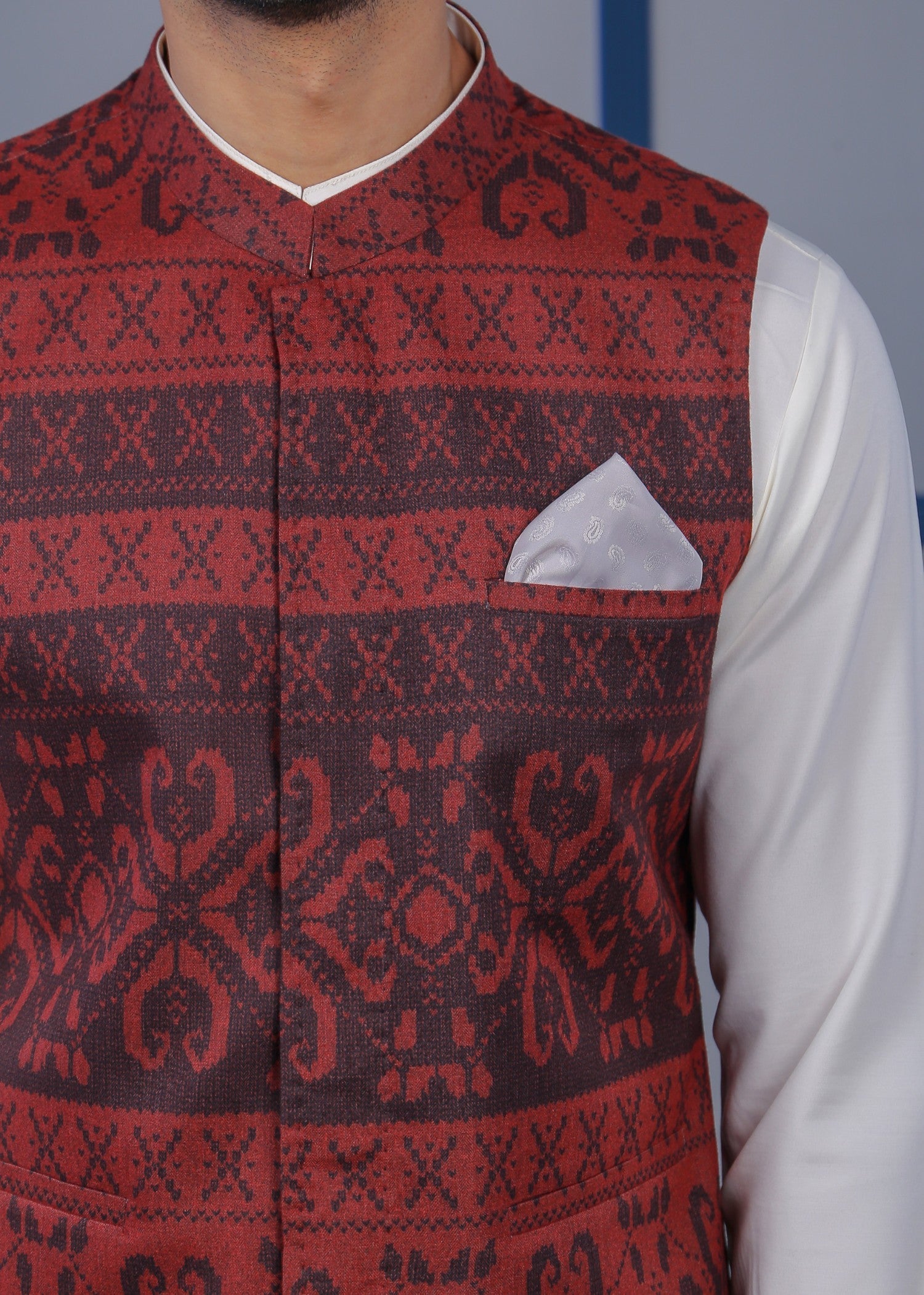 wool Waistcoat in Multi