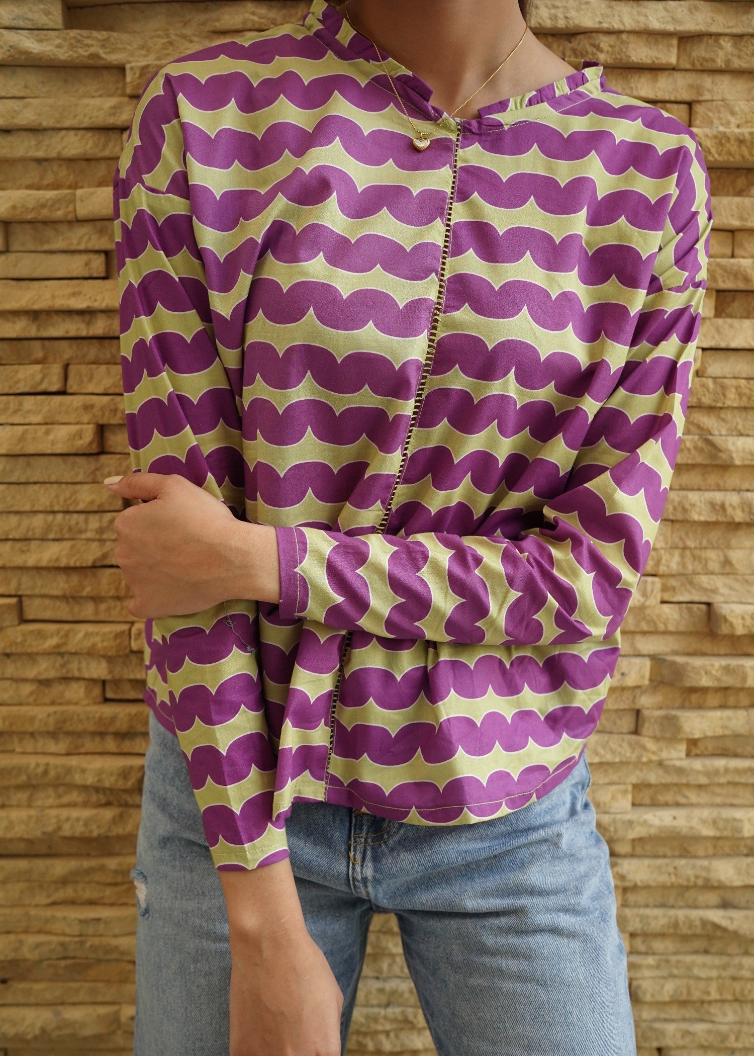 cambric Formal Shirt in Beige