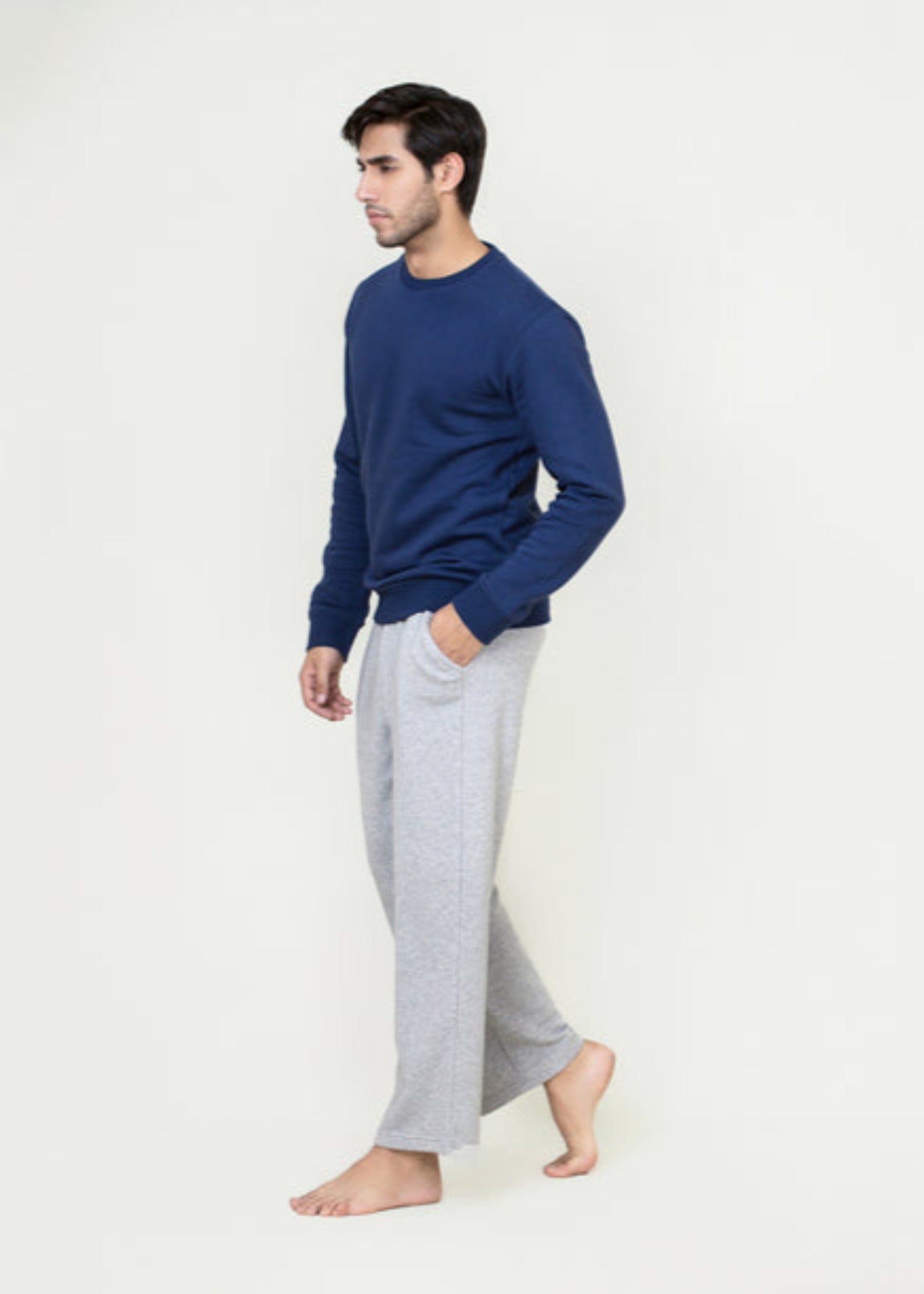 french terry Trousers in Grey
